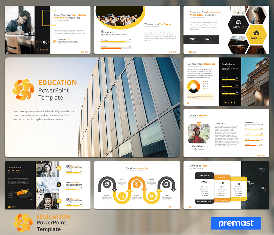 Education Presentation Free Powerpoint Template Premast