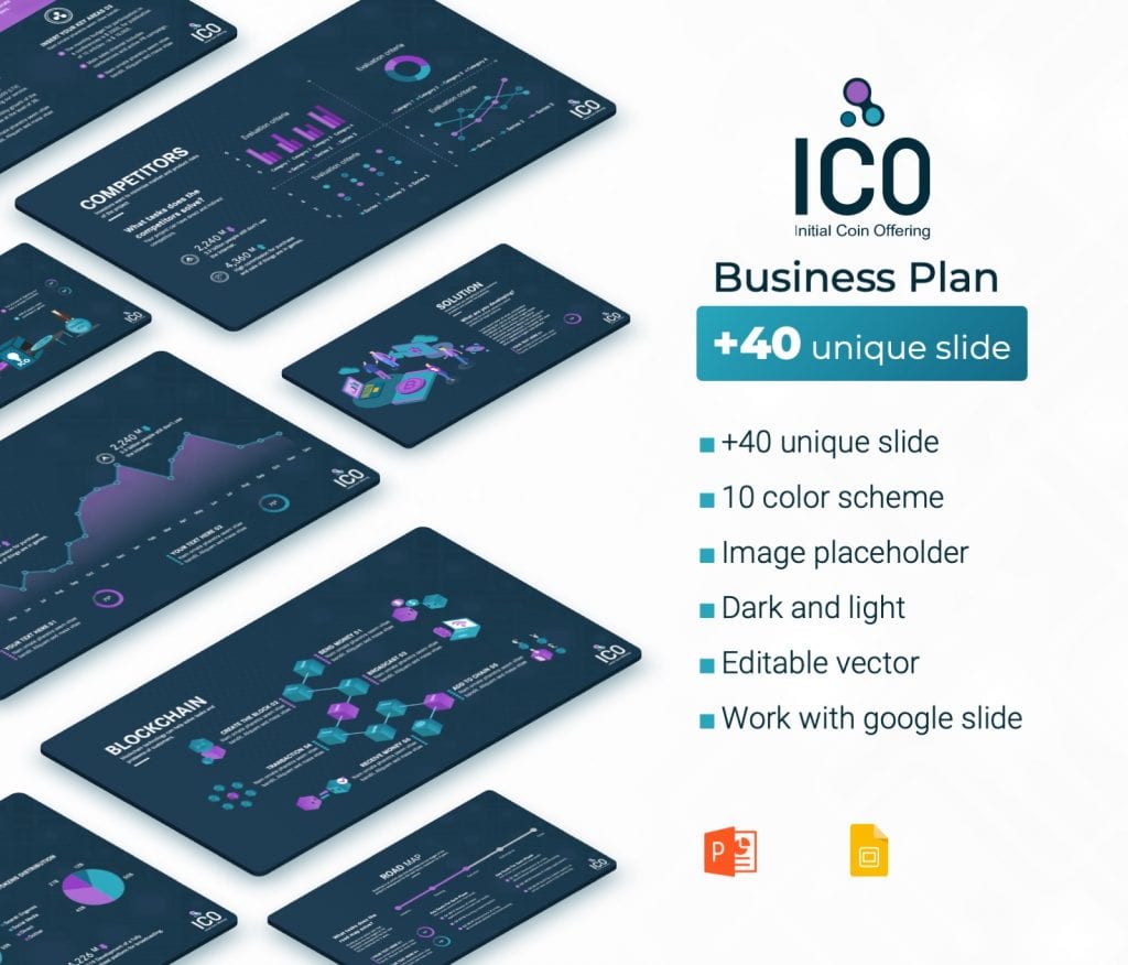 Premast | ICO Business Plan Presentation PowerPoint Template
