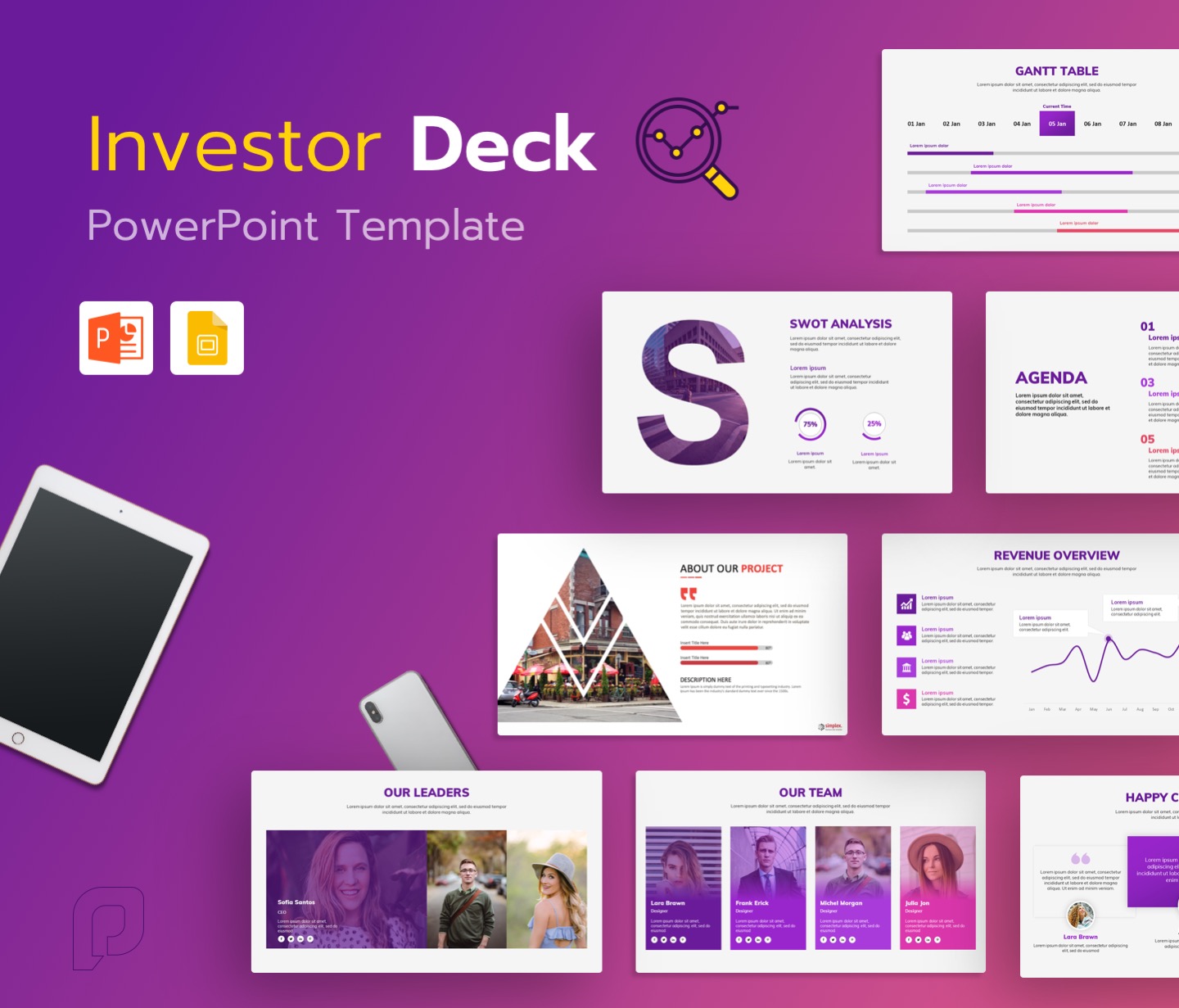 Investor Deck PowerPoint Template