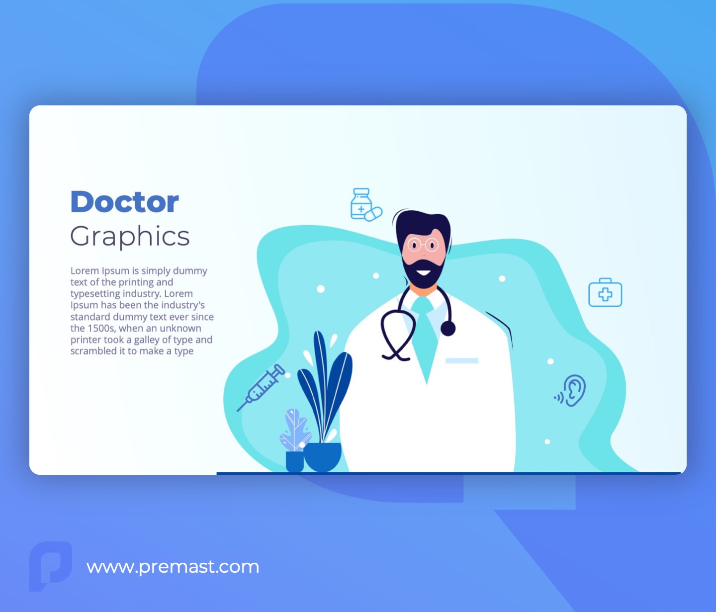 Doctor graphic Template for powerpoint