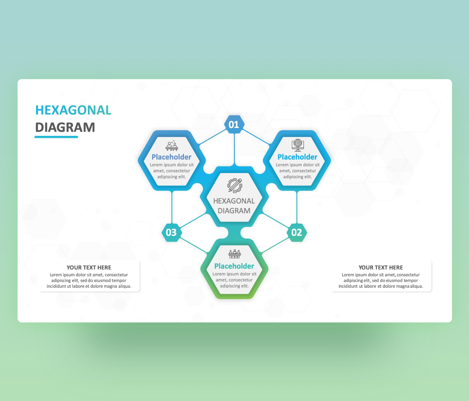 Hexagonal Diagram Infographics