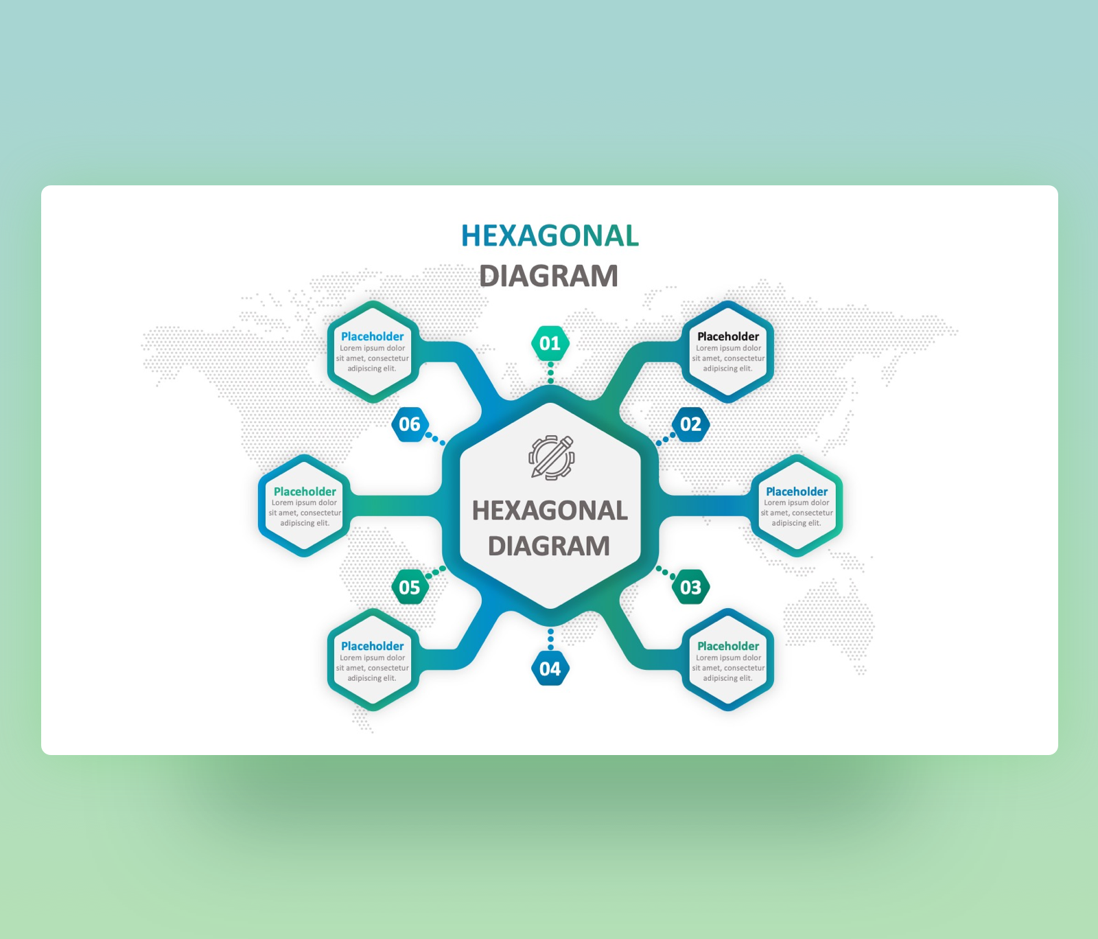 Hexagonal Diagram Infographics