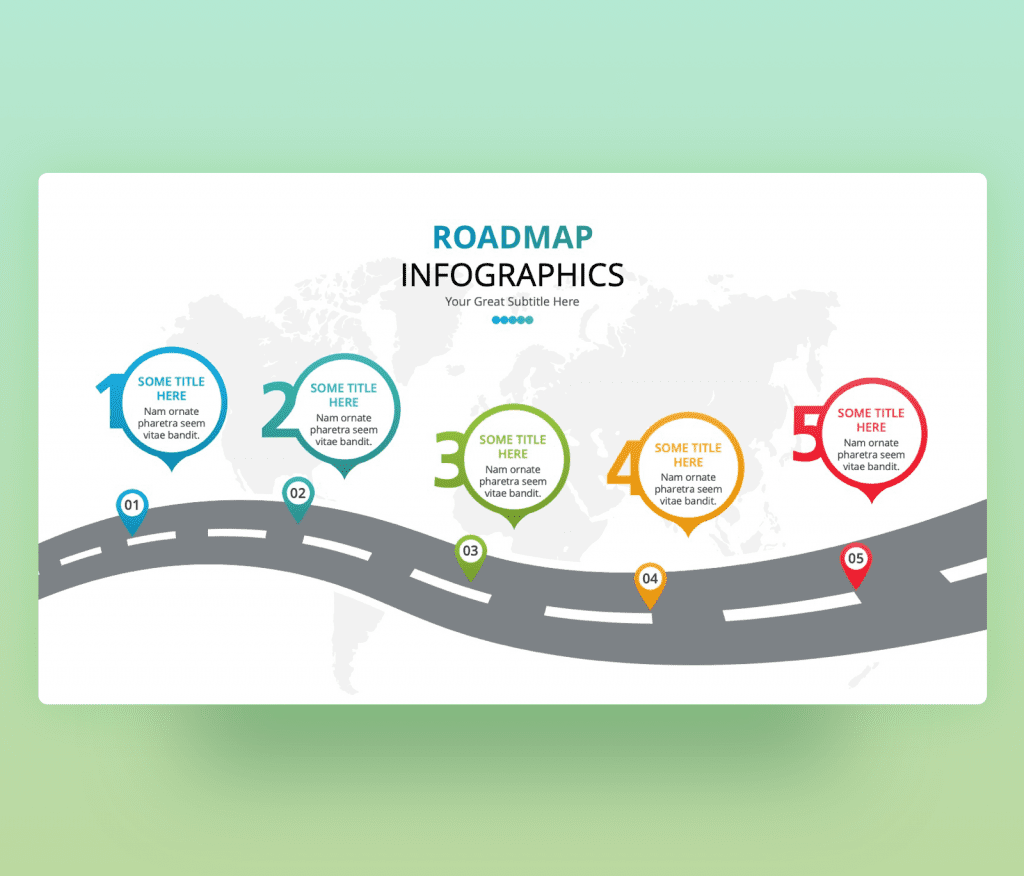 Premast | Roadmap Infographics 5 Steps