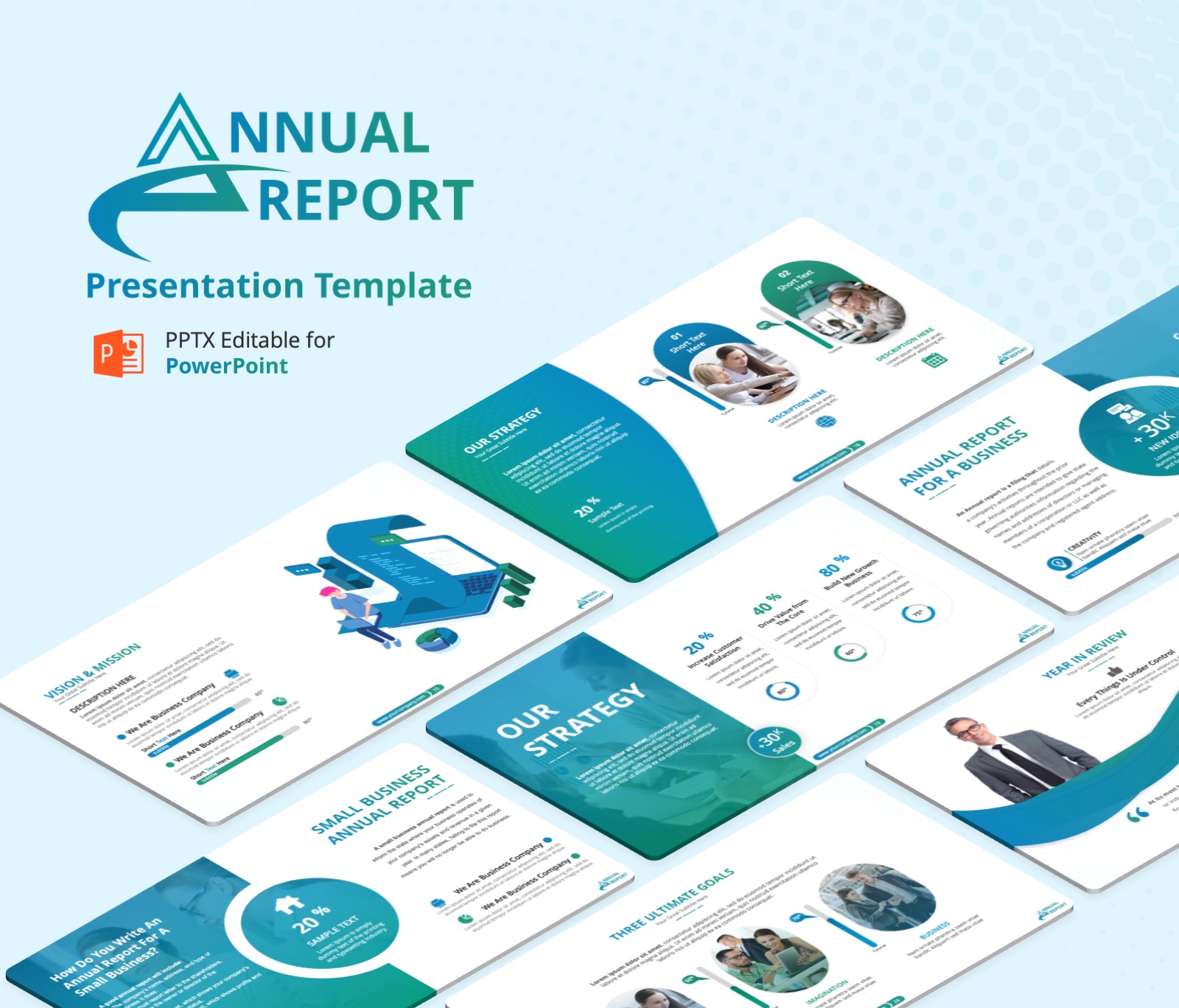 Annual Report PowerPoint Presentation Template