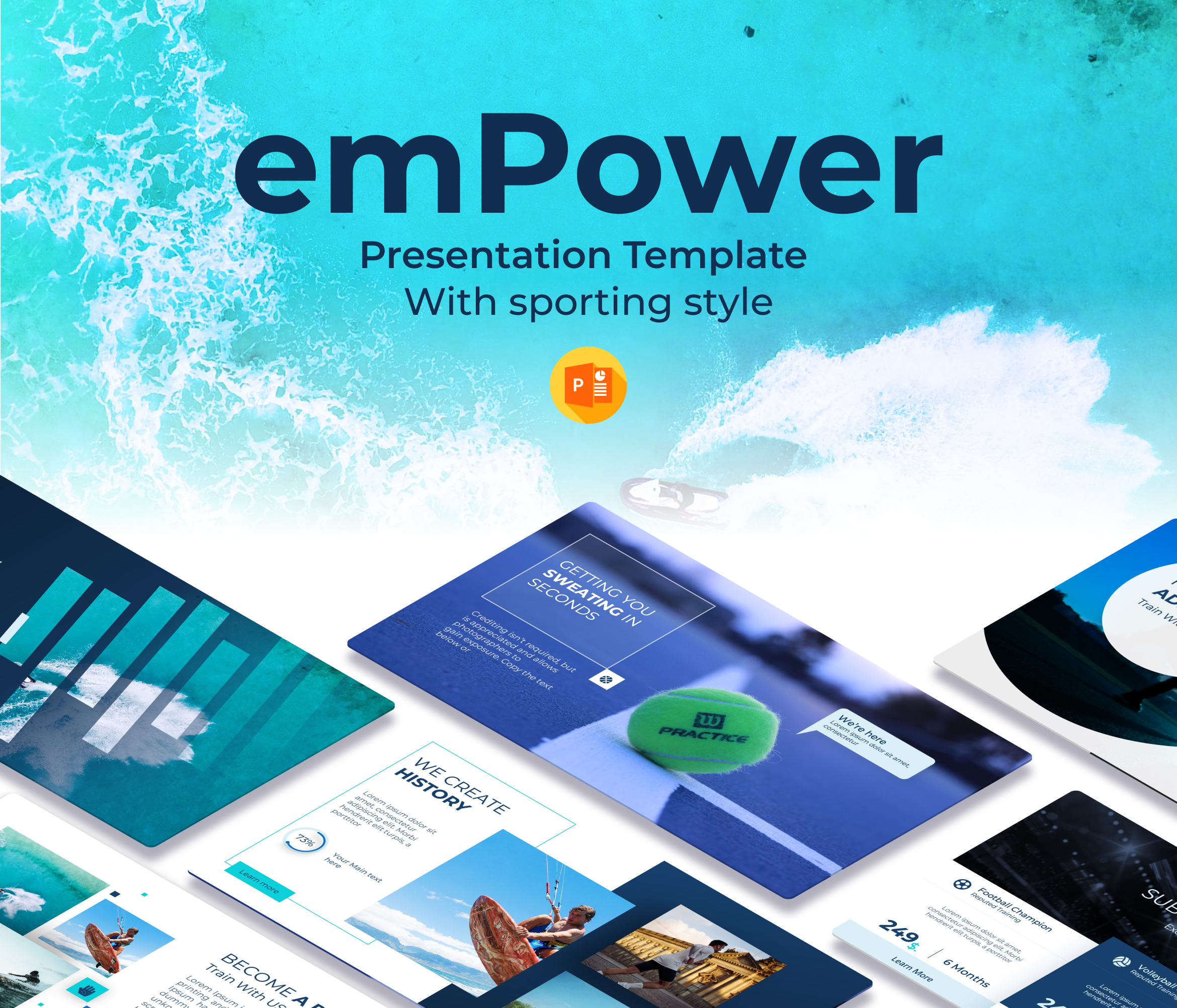 Empower Free Sports PowerPoint Presentation template ⚽