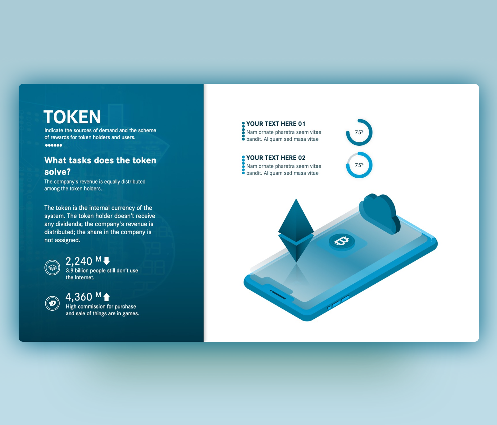 ICO Token – Free Crypto PowerPoint Slide Template