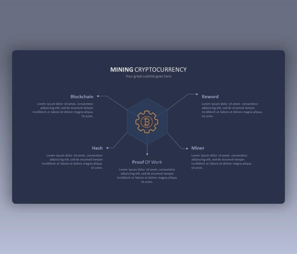 Premast Mining Cryptocurrency PPT Template Free Download 