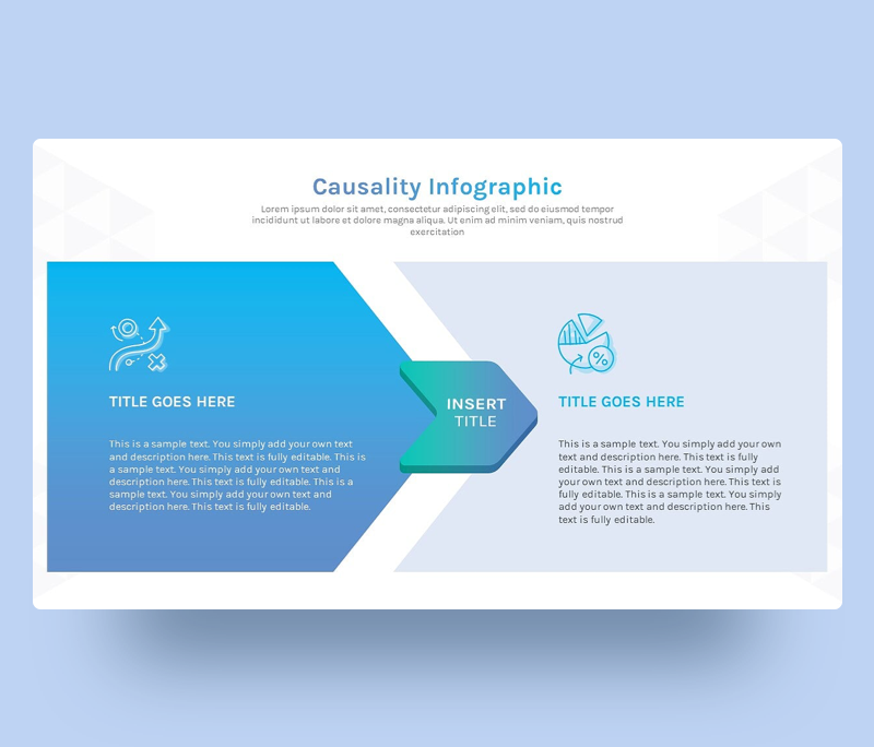 Causality Infographic PowerPoint Template