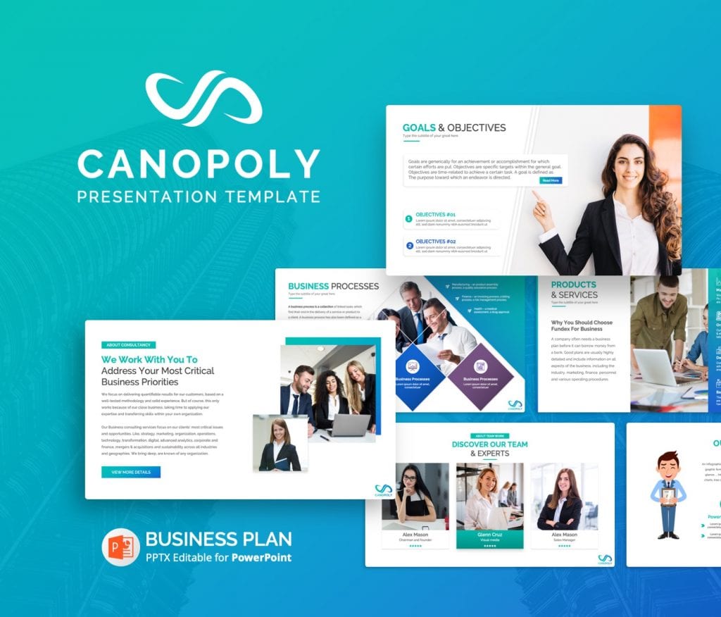 Premast | Canoply Business Plan PowerPoint Presentation Template