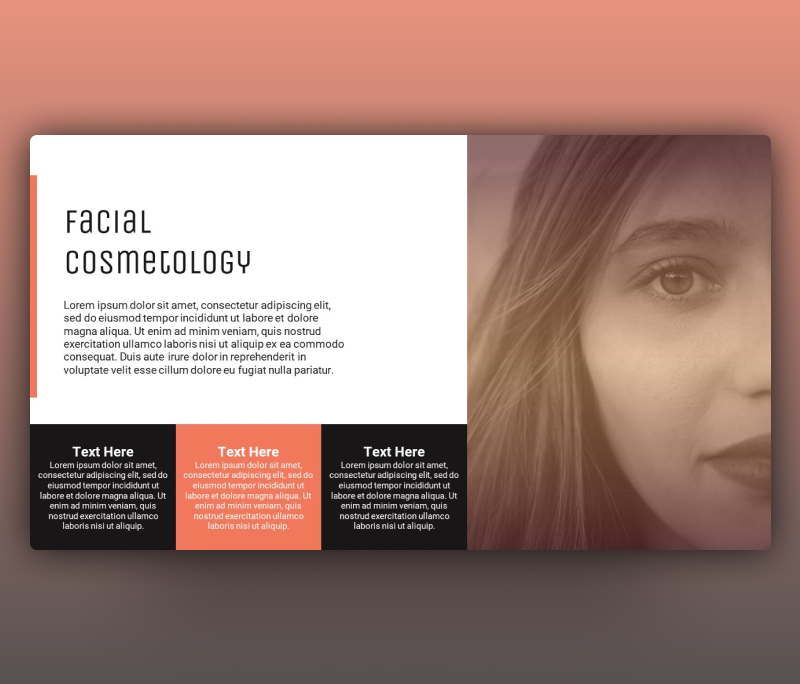 Facial Cosmetology – Cosmetics PowerPoint Templates