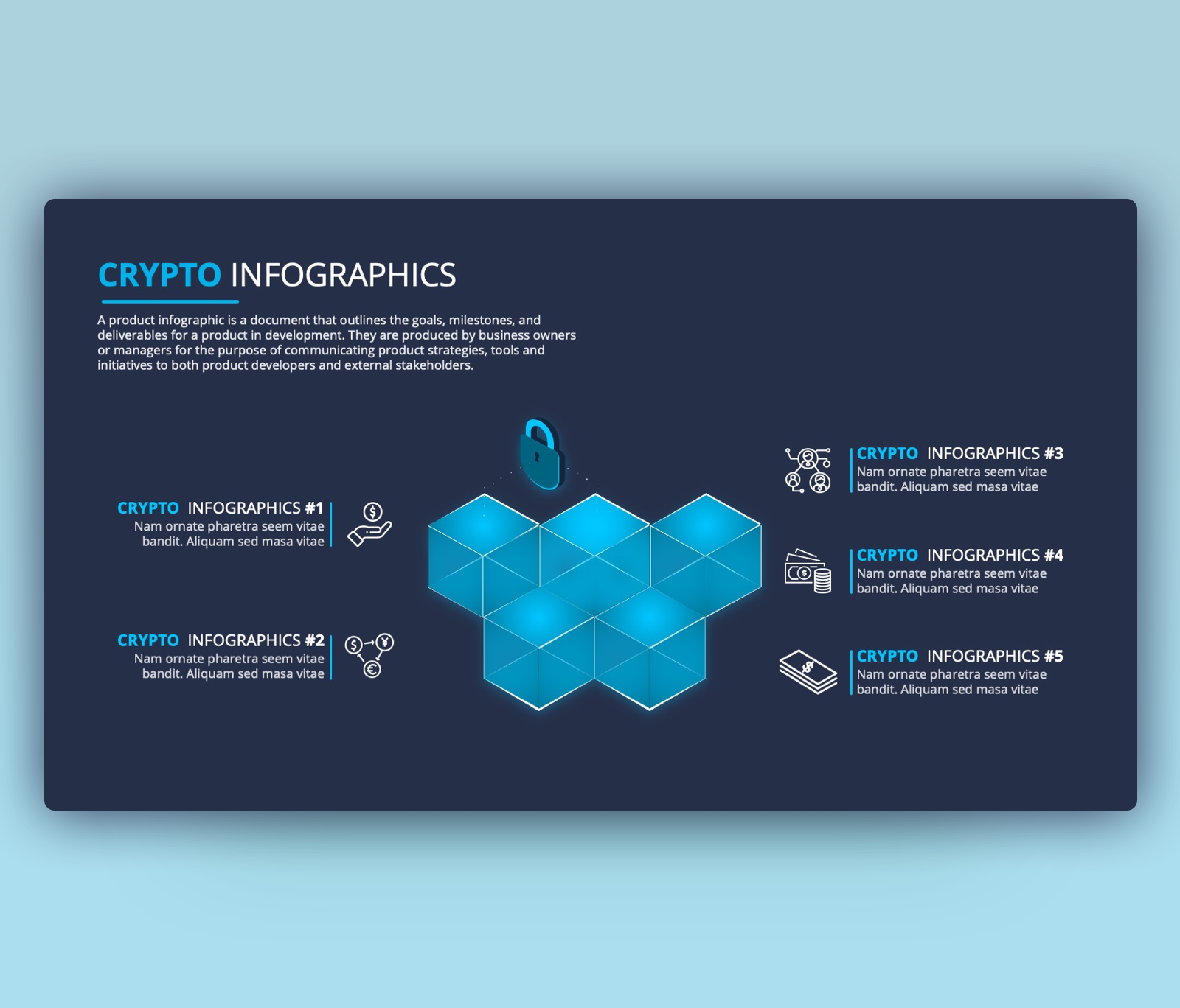 Cryptocurrency Infographic PowerPoint Template Free PPT