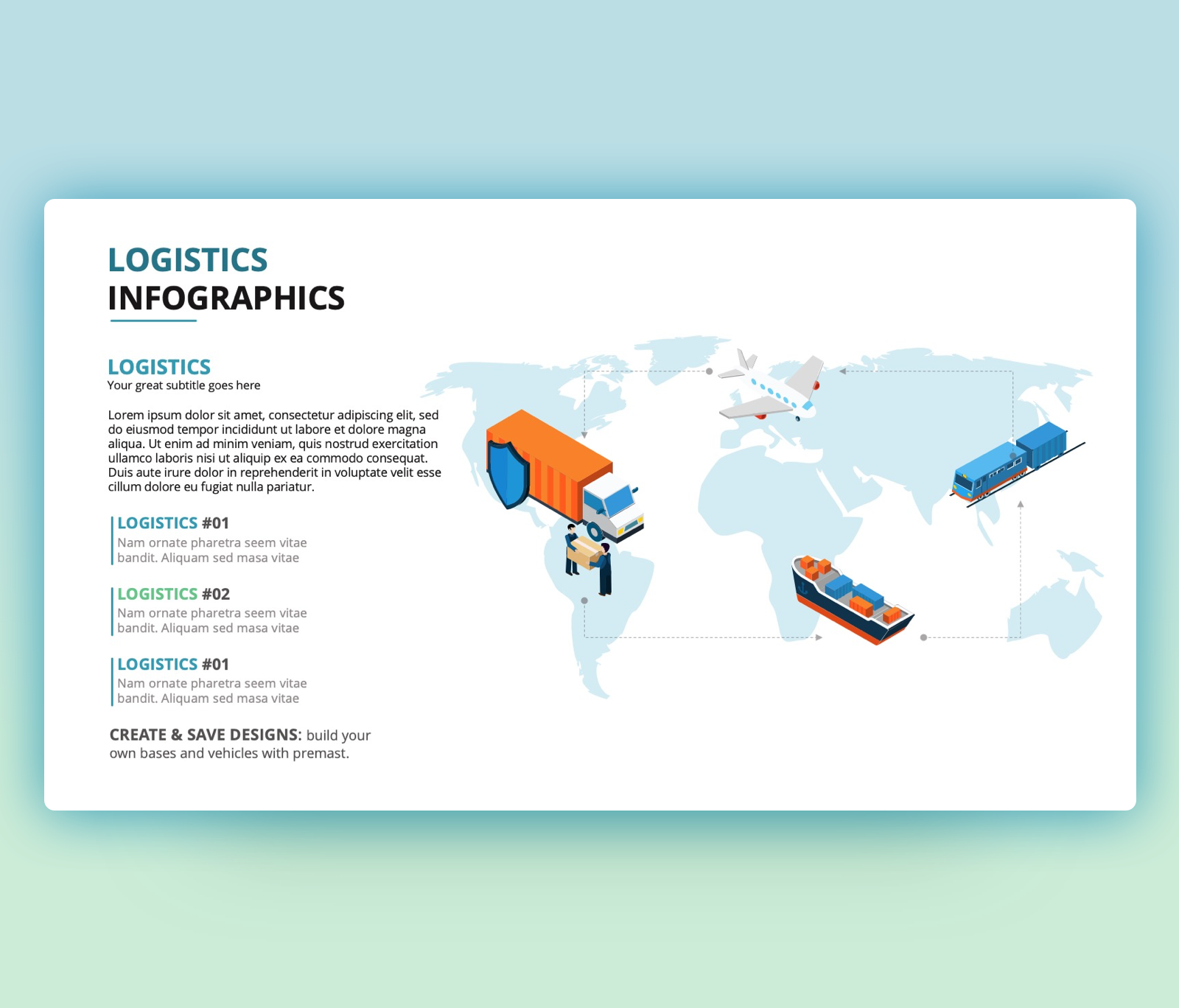 Logistic PPT – Infographic PowerPoint Template