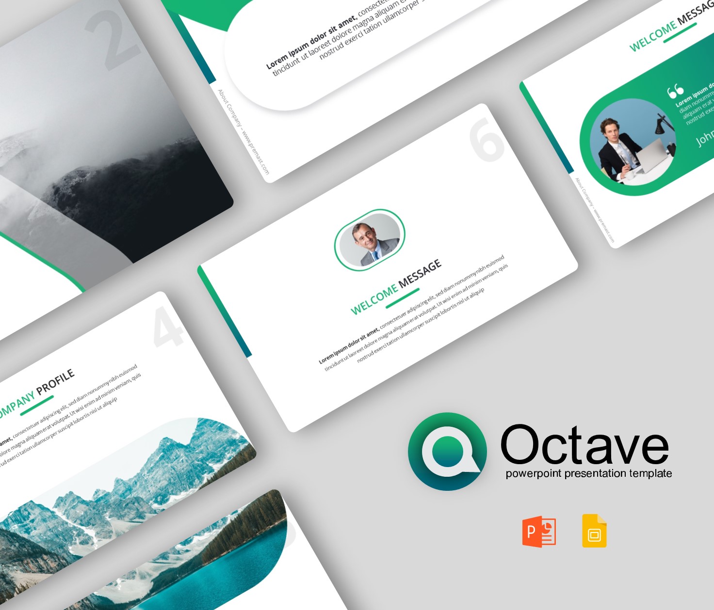 Octave – Business Plan PowerPoint Template