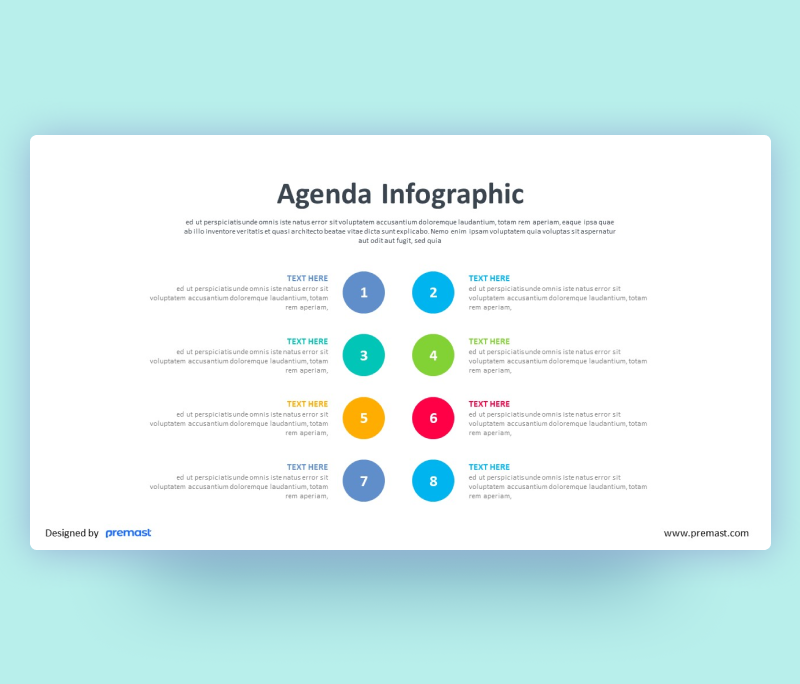 Agenda Infographics ppt template