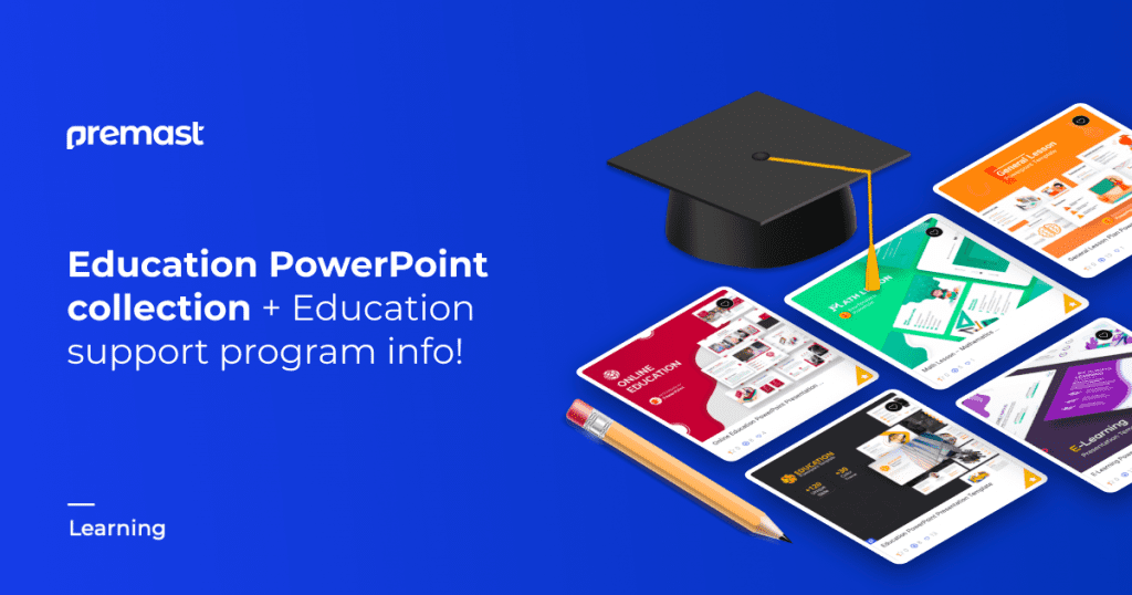 Best Education PowerPoint Templates &#8220;EDU Support Program is included&#8221;