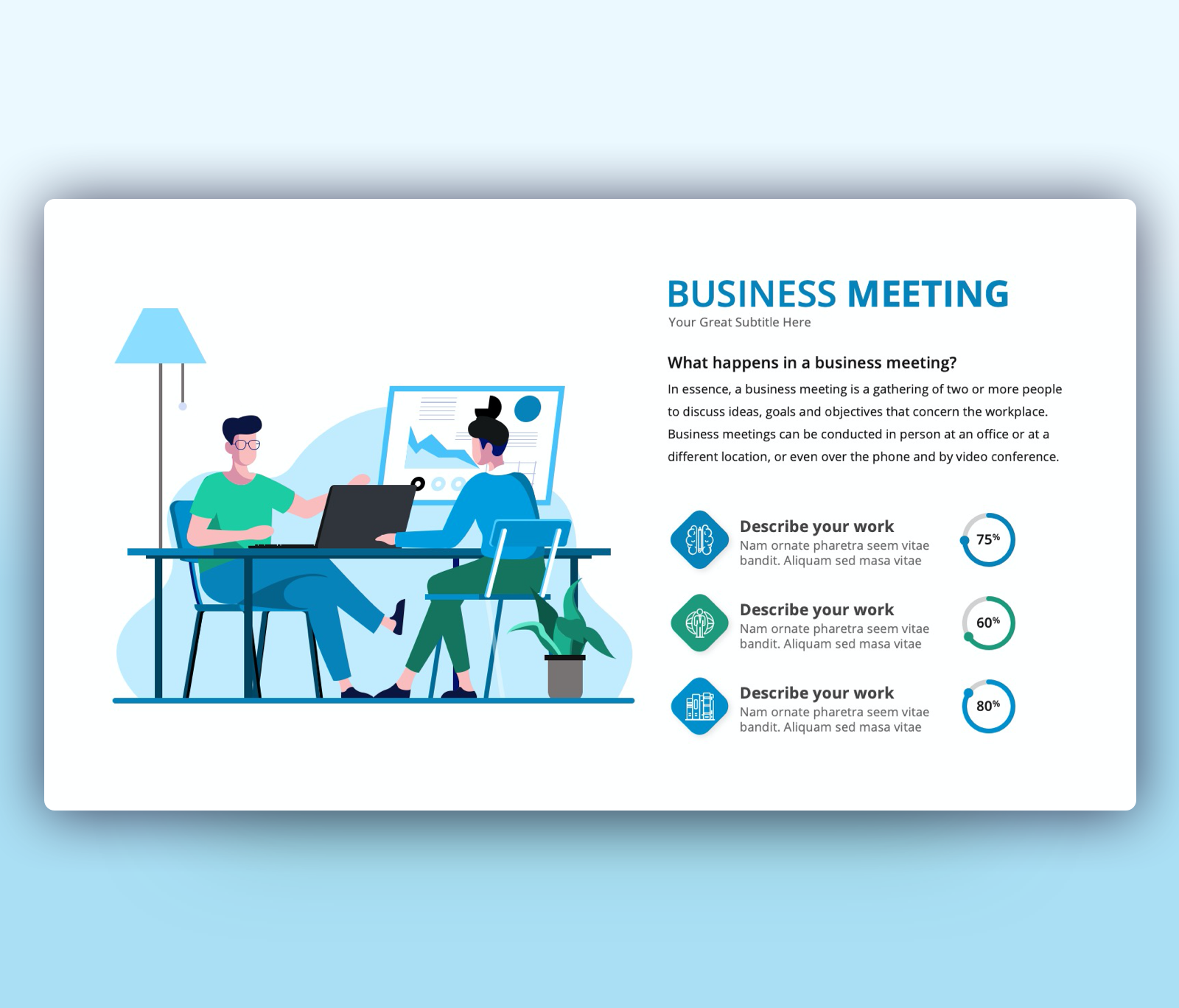 Business Meeting PowerPoint Template Free Download | Premast