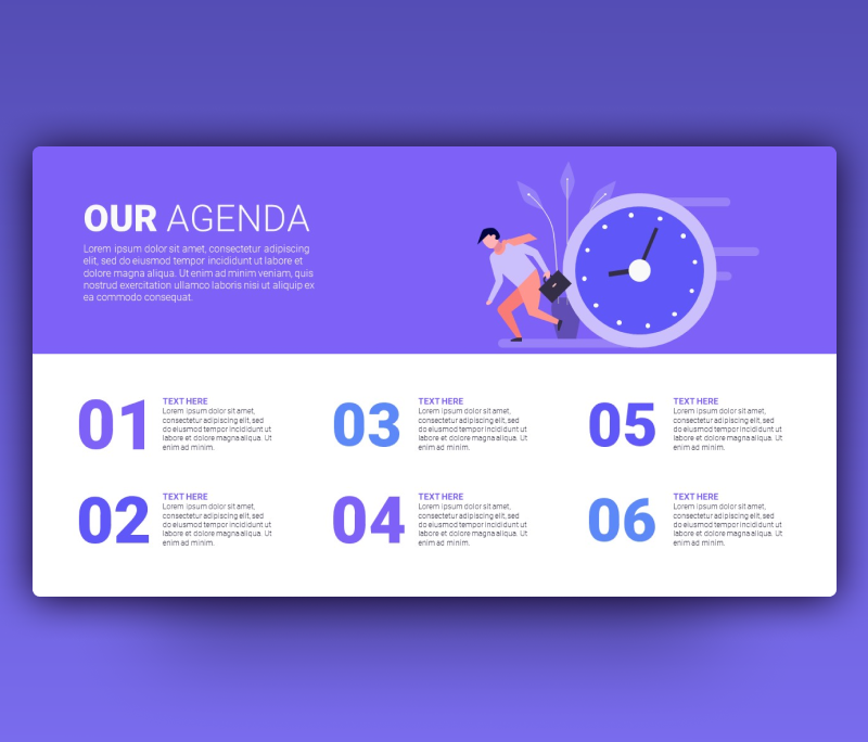 Business Agenda Template for PowerPoint – PPT