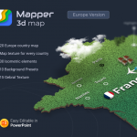 Mapper – 20 European Countries 3D Maps for PowerPoint