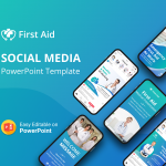 Medical First Aid Social Media PowerPoint Template