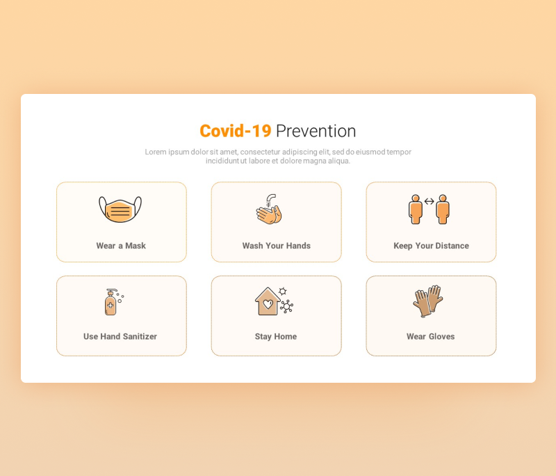 Covid-19 Prevention Template for PowerPoint