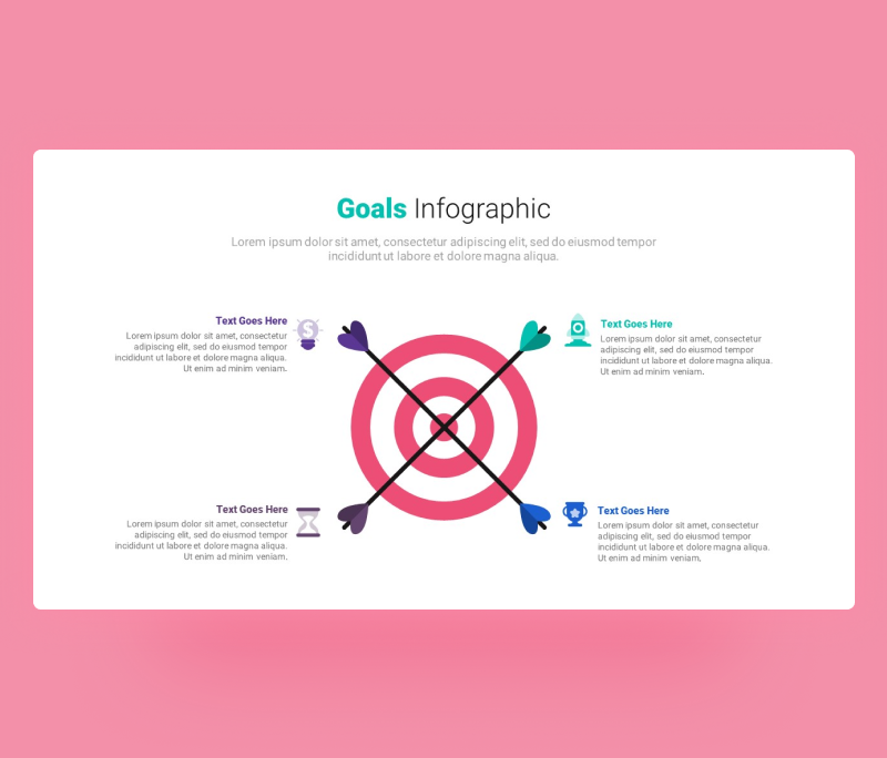 Goals Infographic Template for PowerPoint