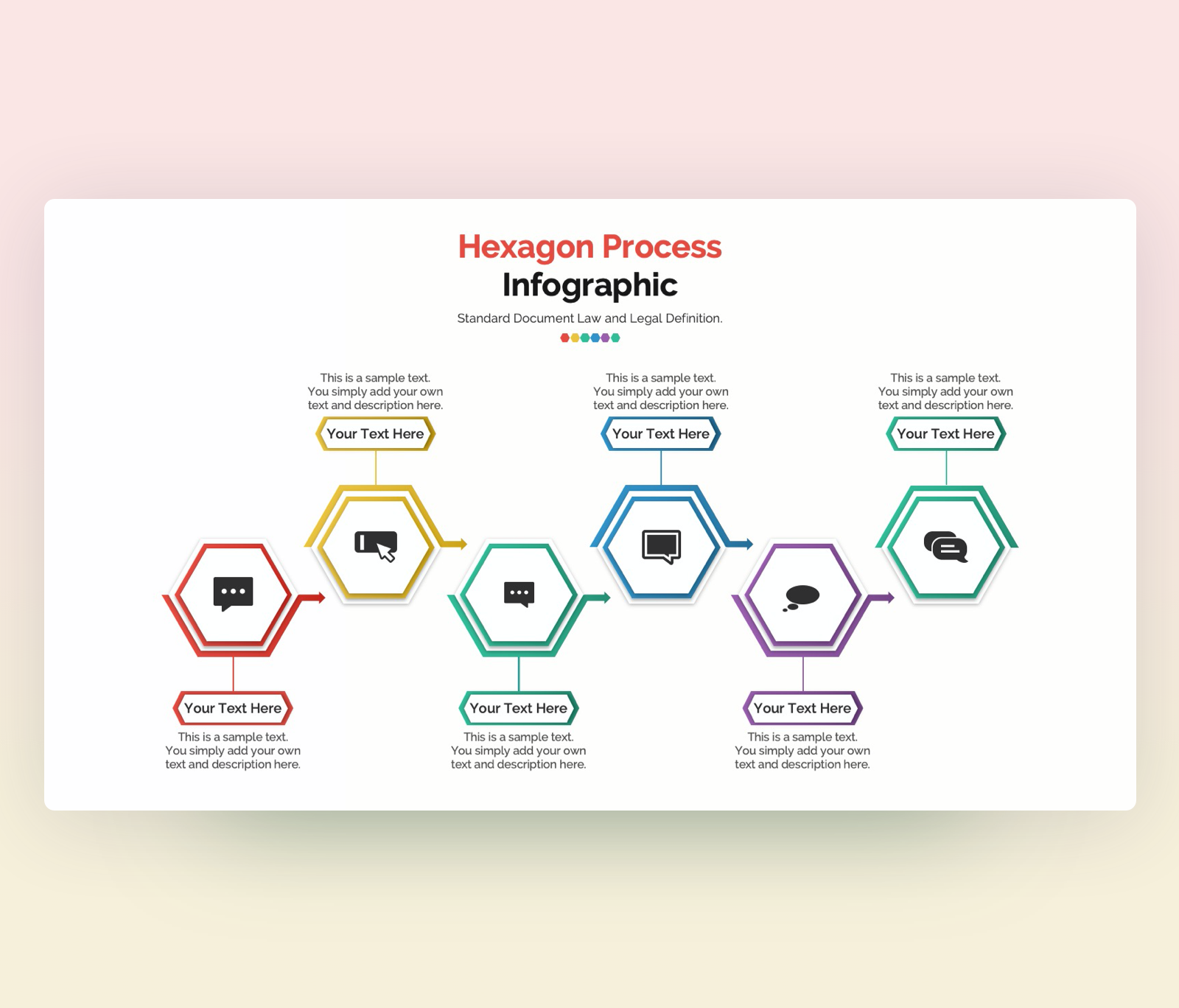 Editable Hexagon Infographic Template for PowerPoint