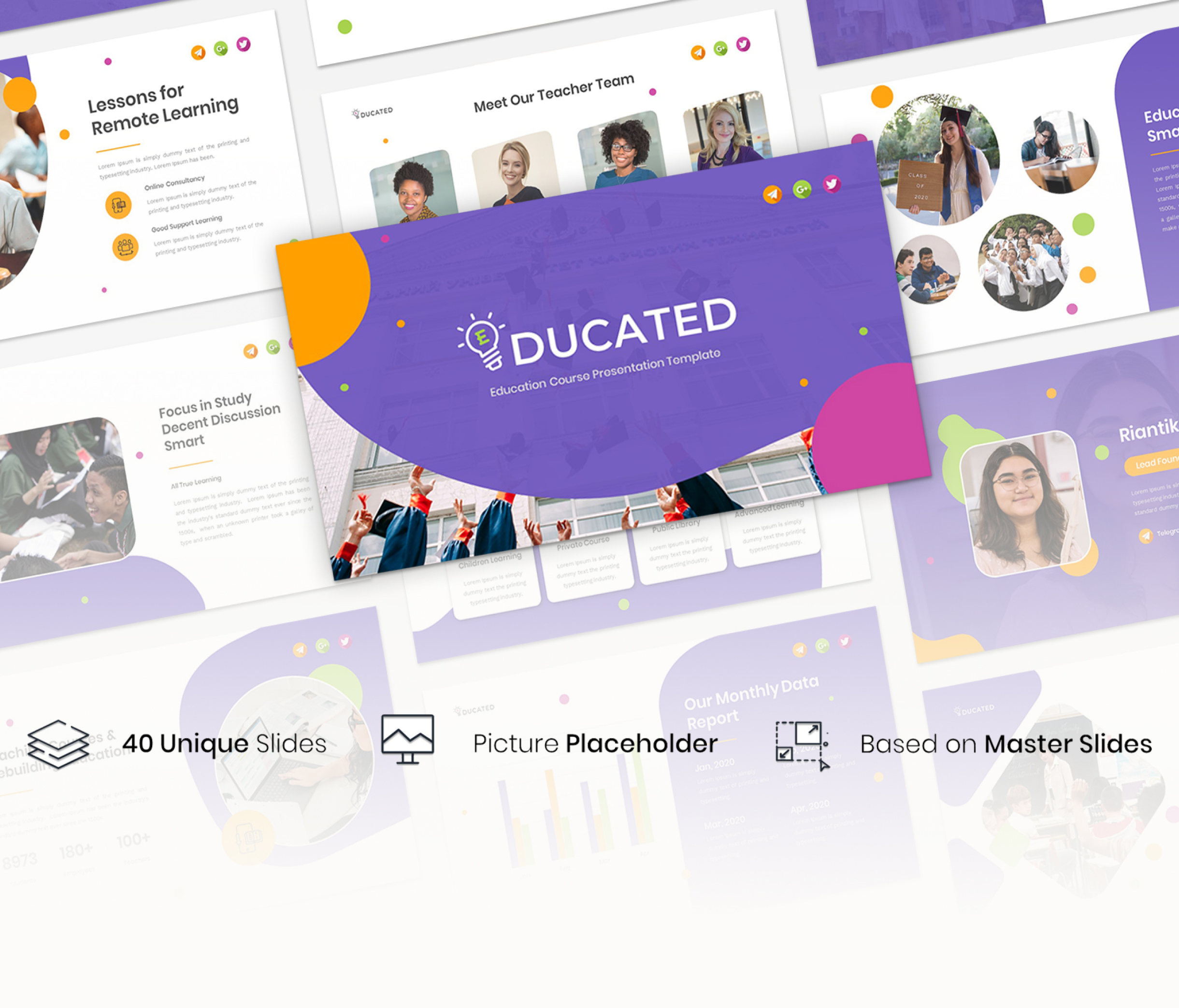 Educated – Education Course Presentation Template