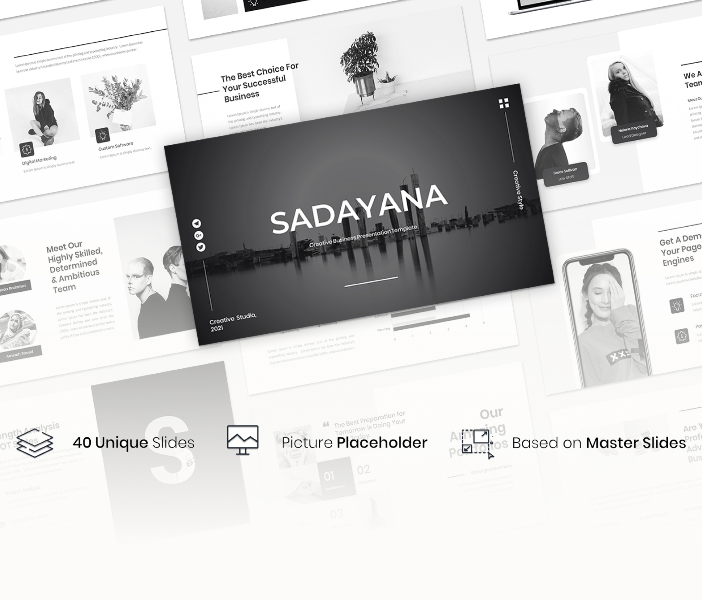 Sadayana – Creative Business Presentation Google slide