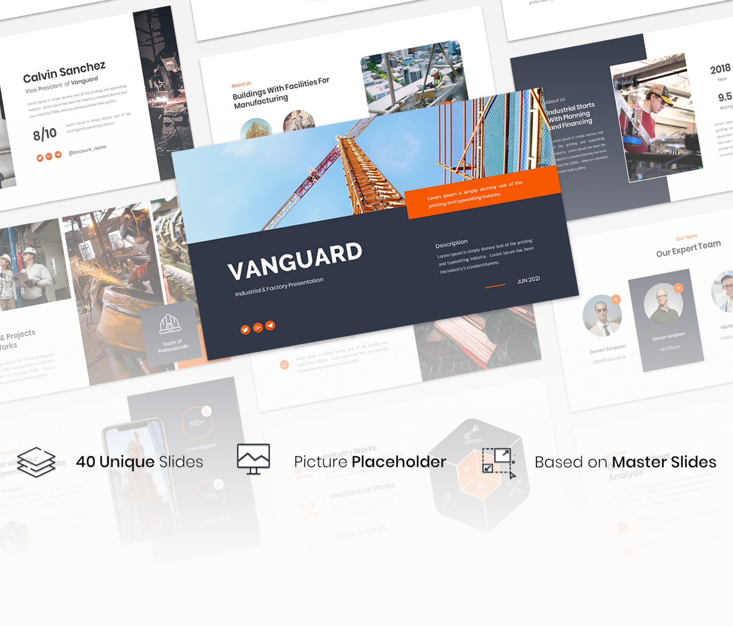 Vanguard – Industrial & Factory Google Slides Template