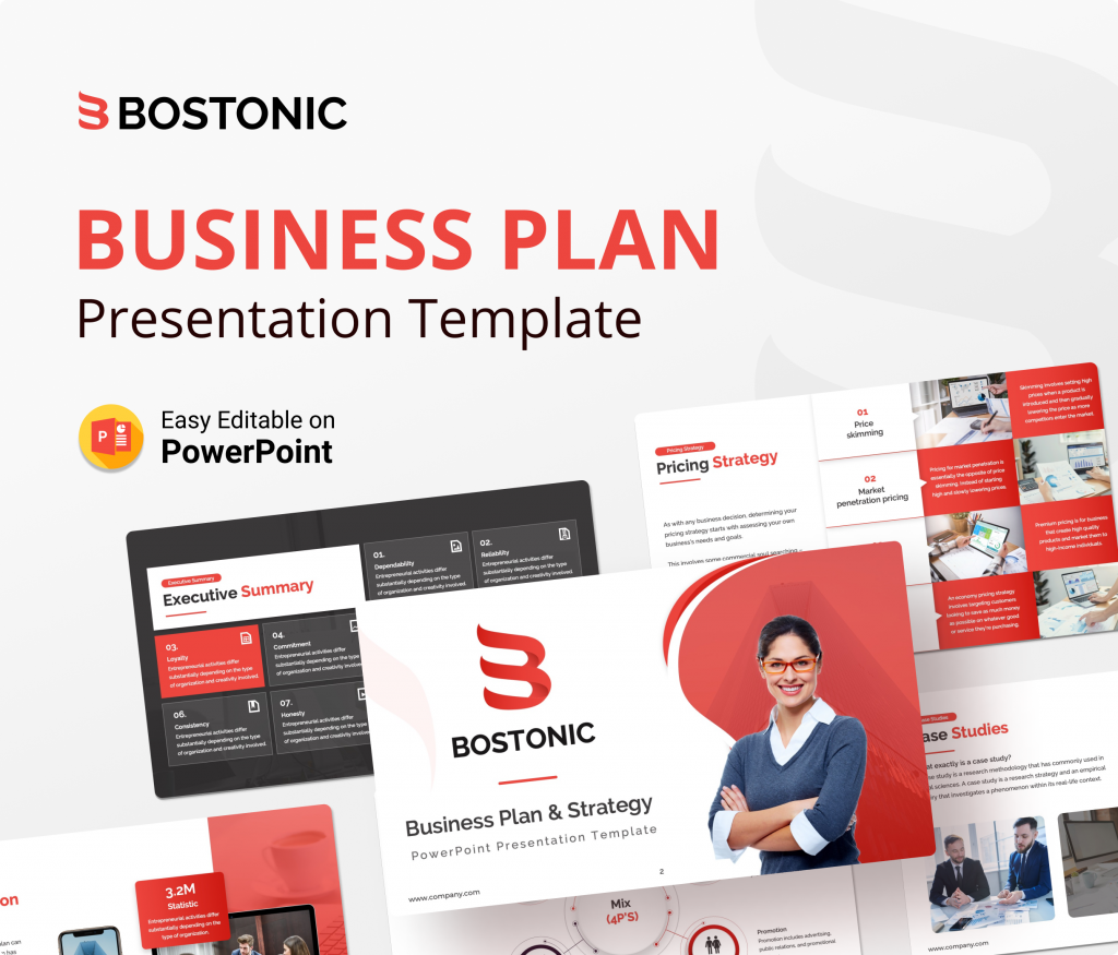 Bostonic Business Plan PowerPoint Presentation Template | Premast