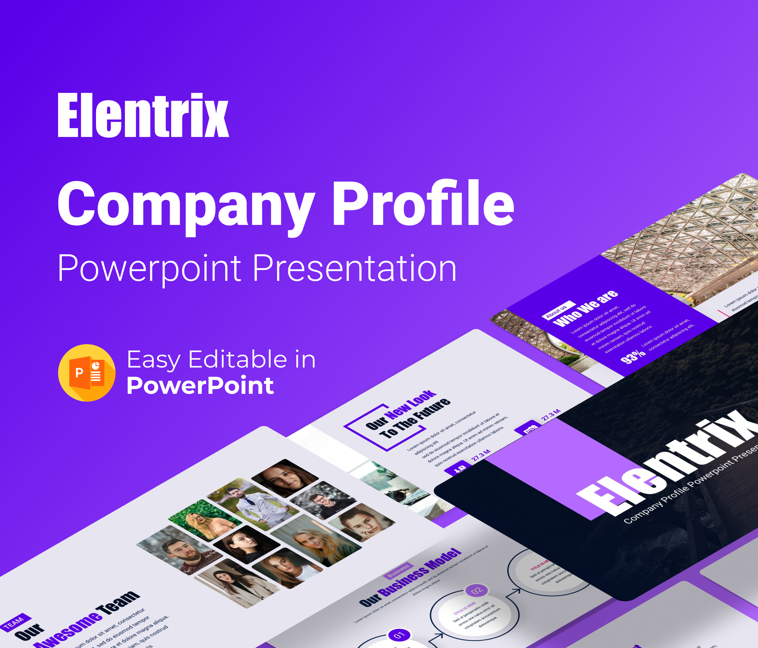 Elentrix – Company Profile Presentation Template