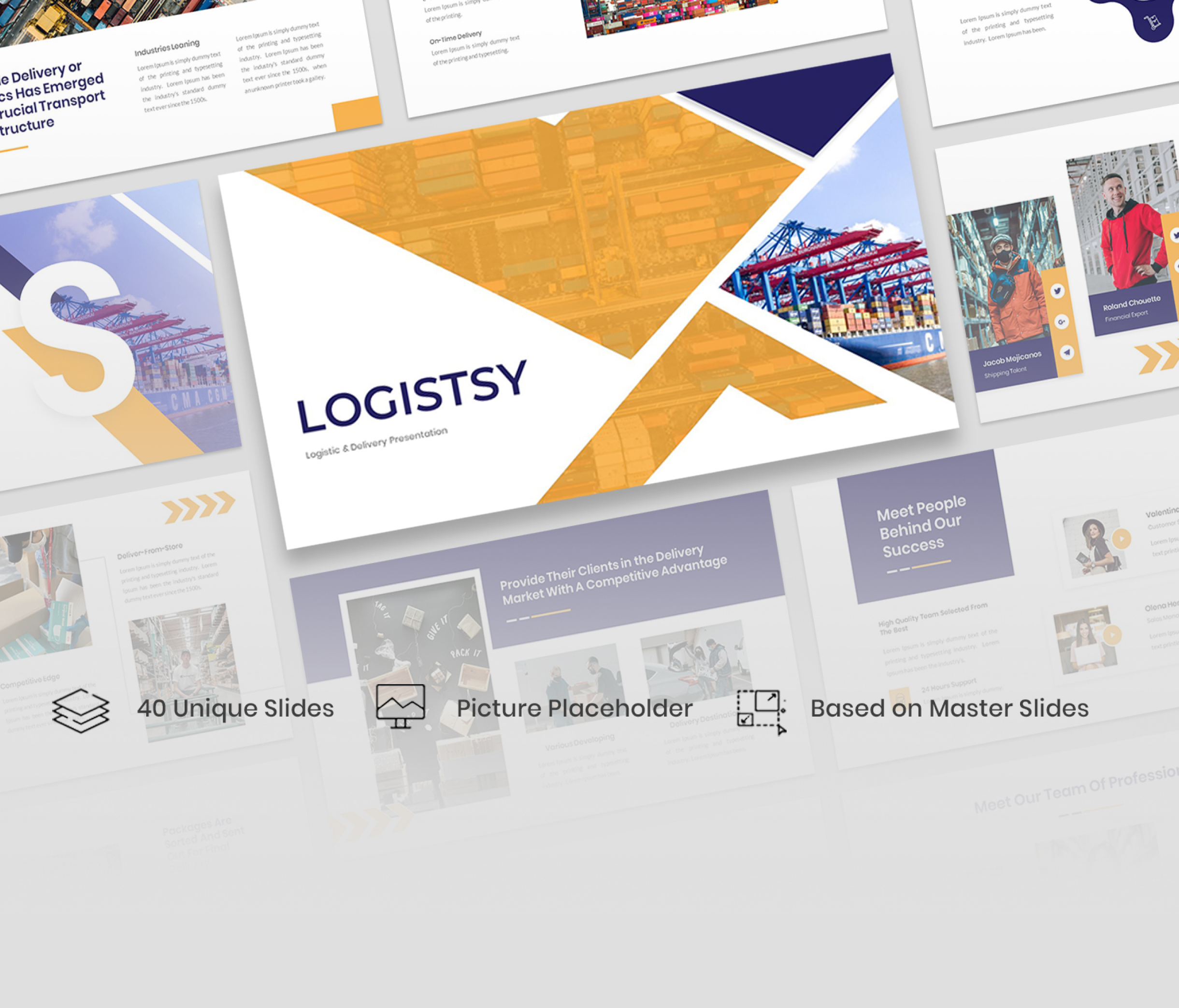 Logistsy – Logistic & Delivery Google Slides Template