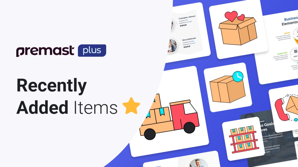 Premast Plus Recently Added Items &#8211; Templates and Shipping Icons