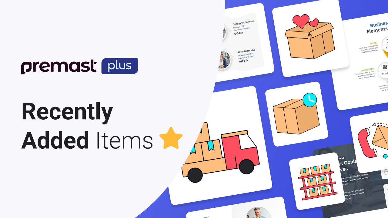 Premast Plus Recently Added Items – Templates and Shipping Icons