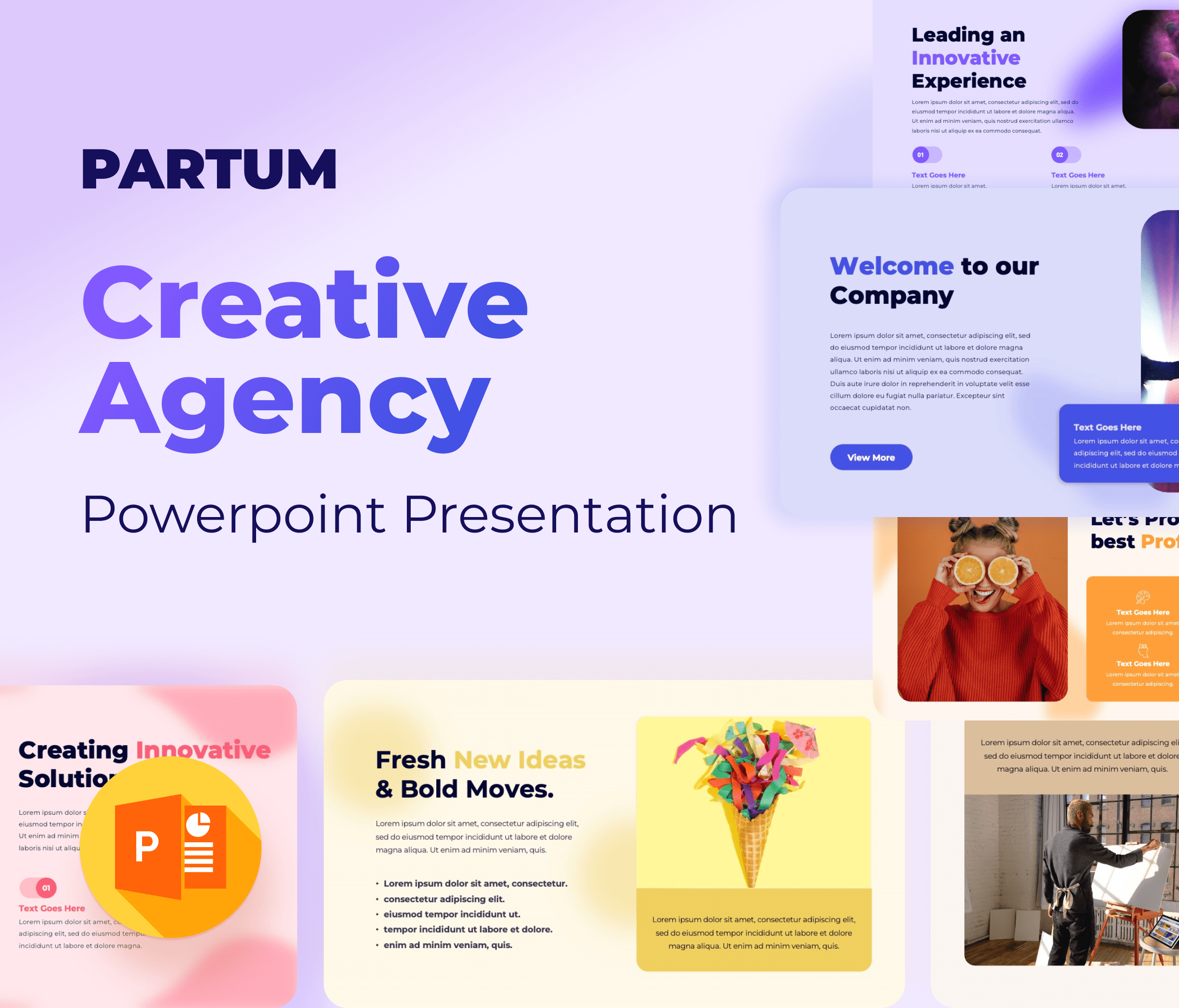 Partum Creative Agency PowerPoint Presentation Template