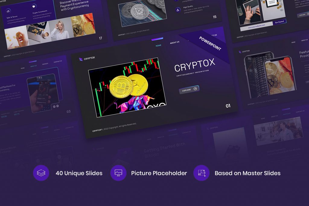 Premast | Cryptox – Cryptocurrency PowerPoint Template