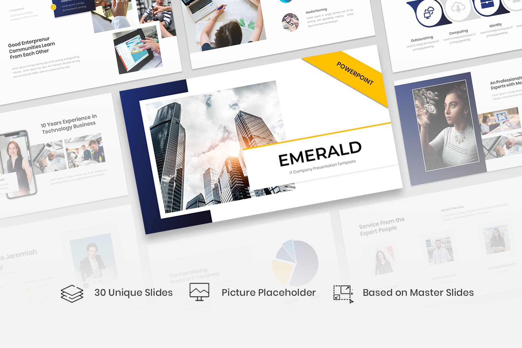 Emerald – IT Company PowerPoint Template