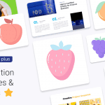 Recently Added: Presentations Templates and Fruit icons for summer<