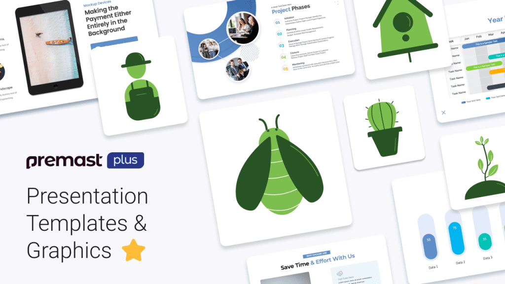 New Premast-Plus Presentation Templets, Medical, Infographic &#038; Mockups + Farming Icons Pack