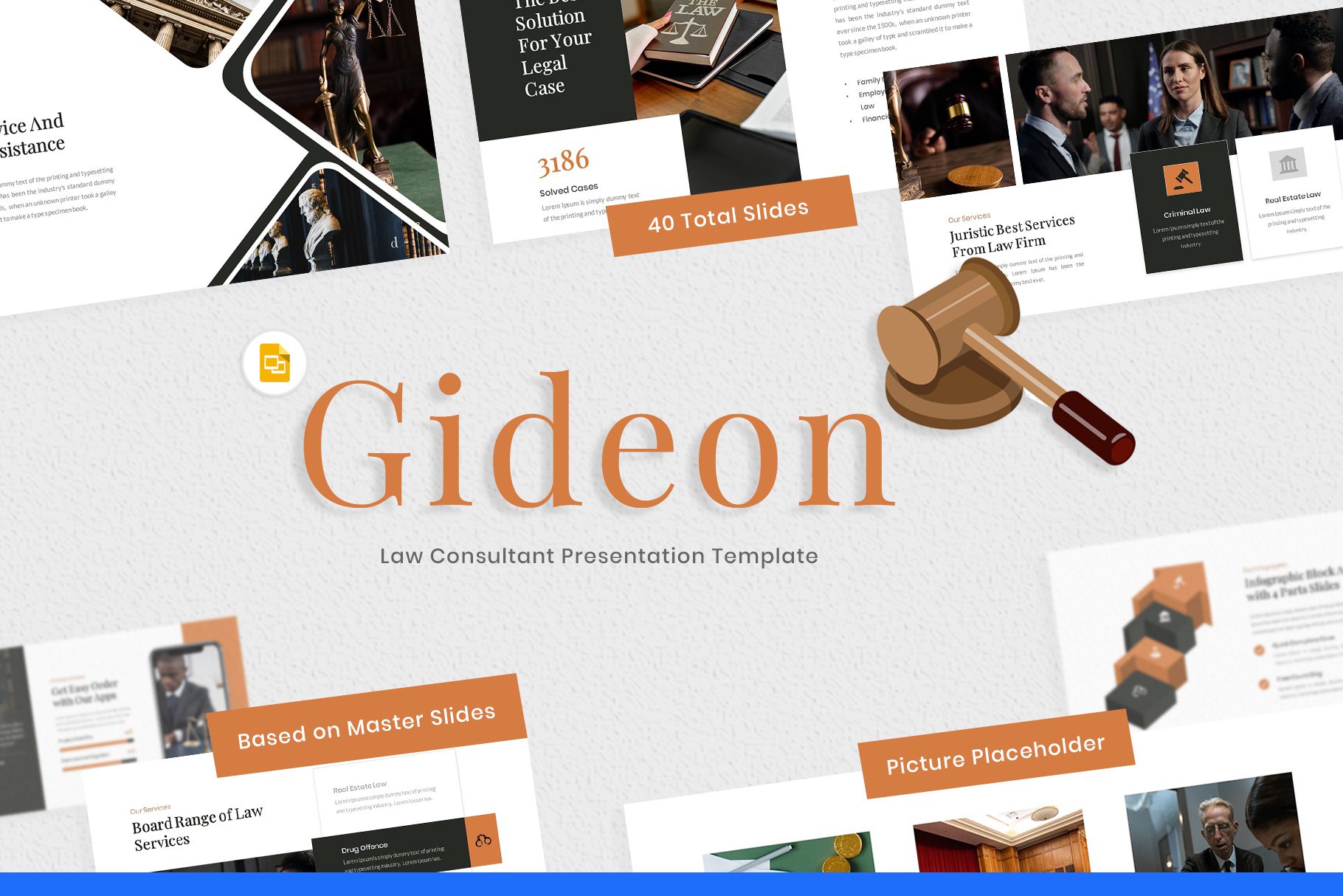 Gideon – Law Consultant Google Slides Template