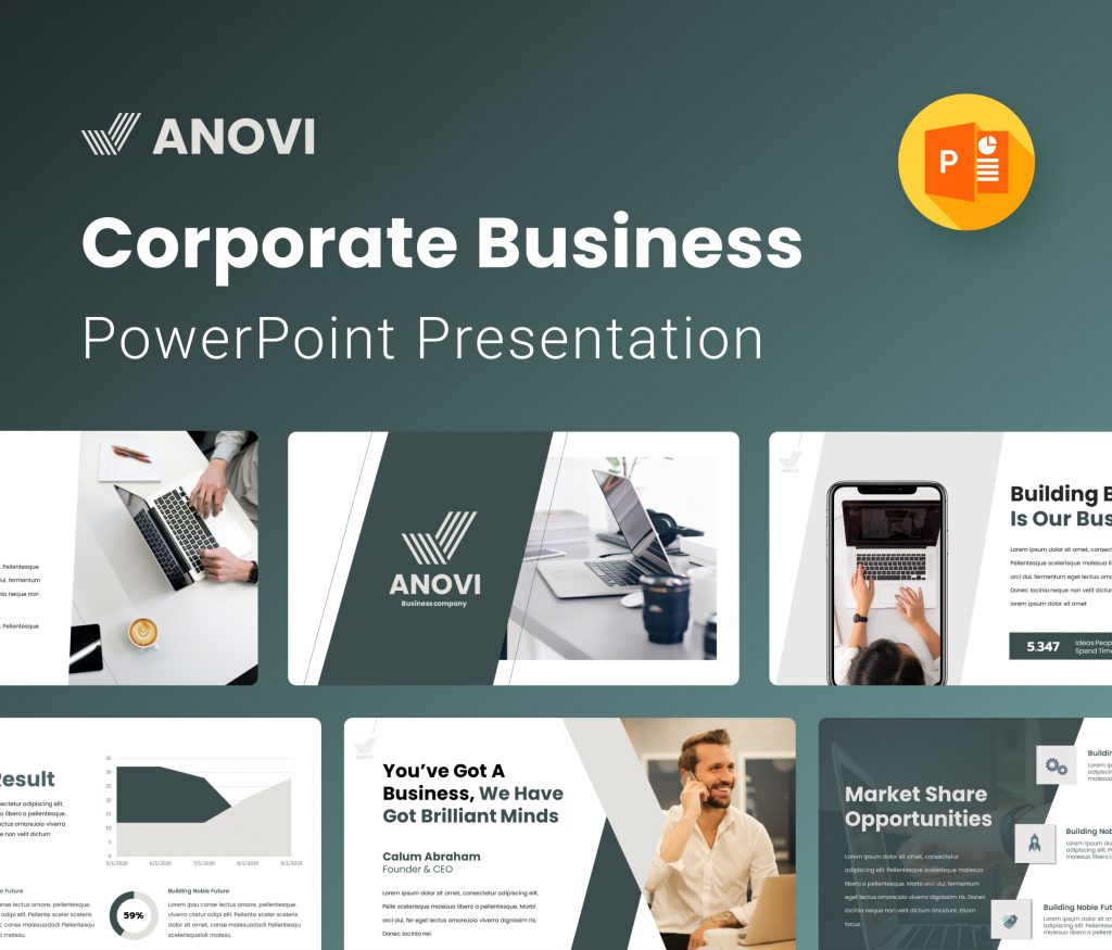 Anovi- Corporate Business PowerPoint Presentation Template | Premast