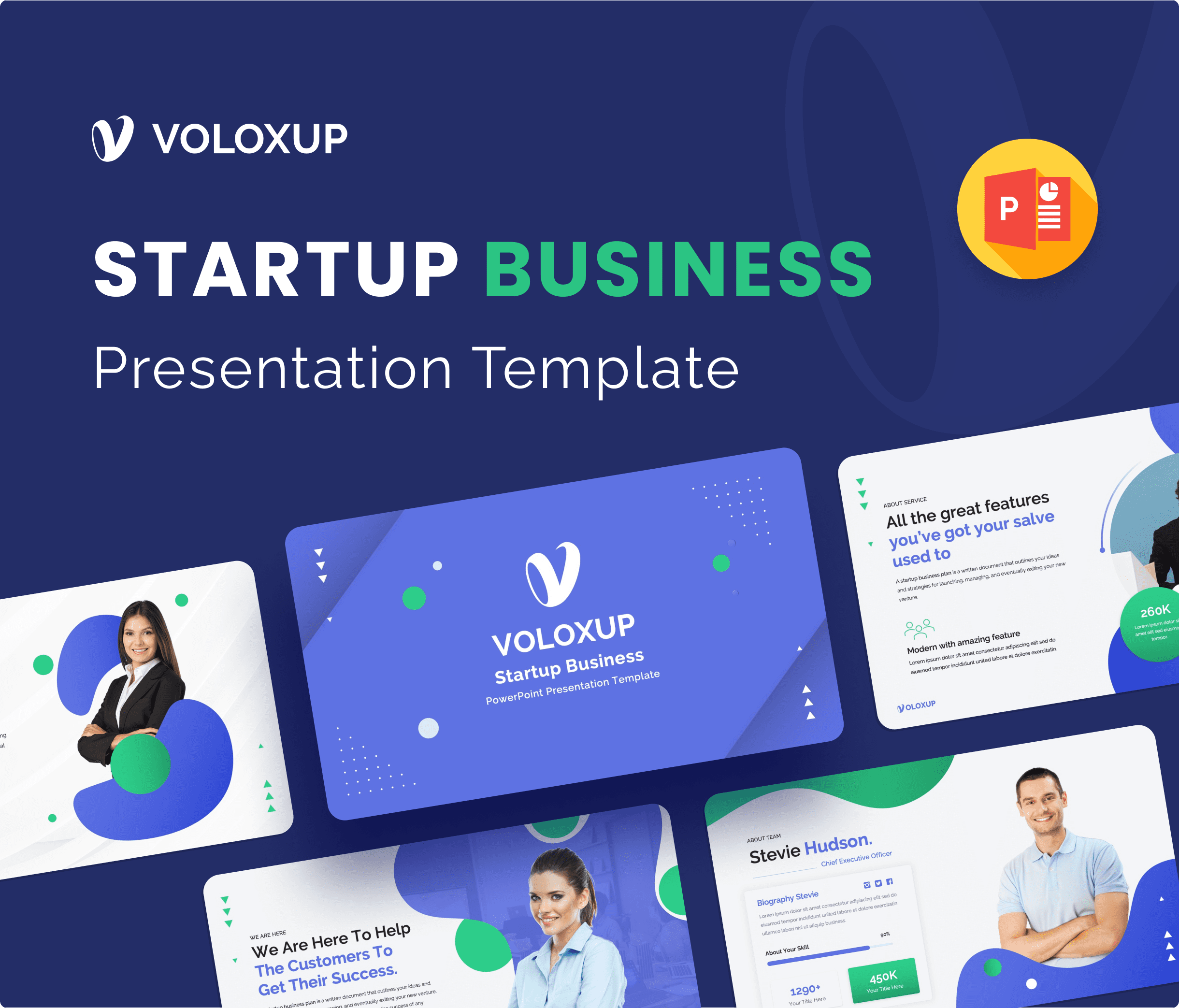 Voloxup – Startup Business Plan PowerPoint Presentation Template