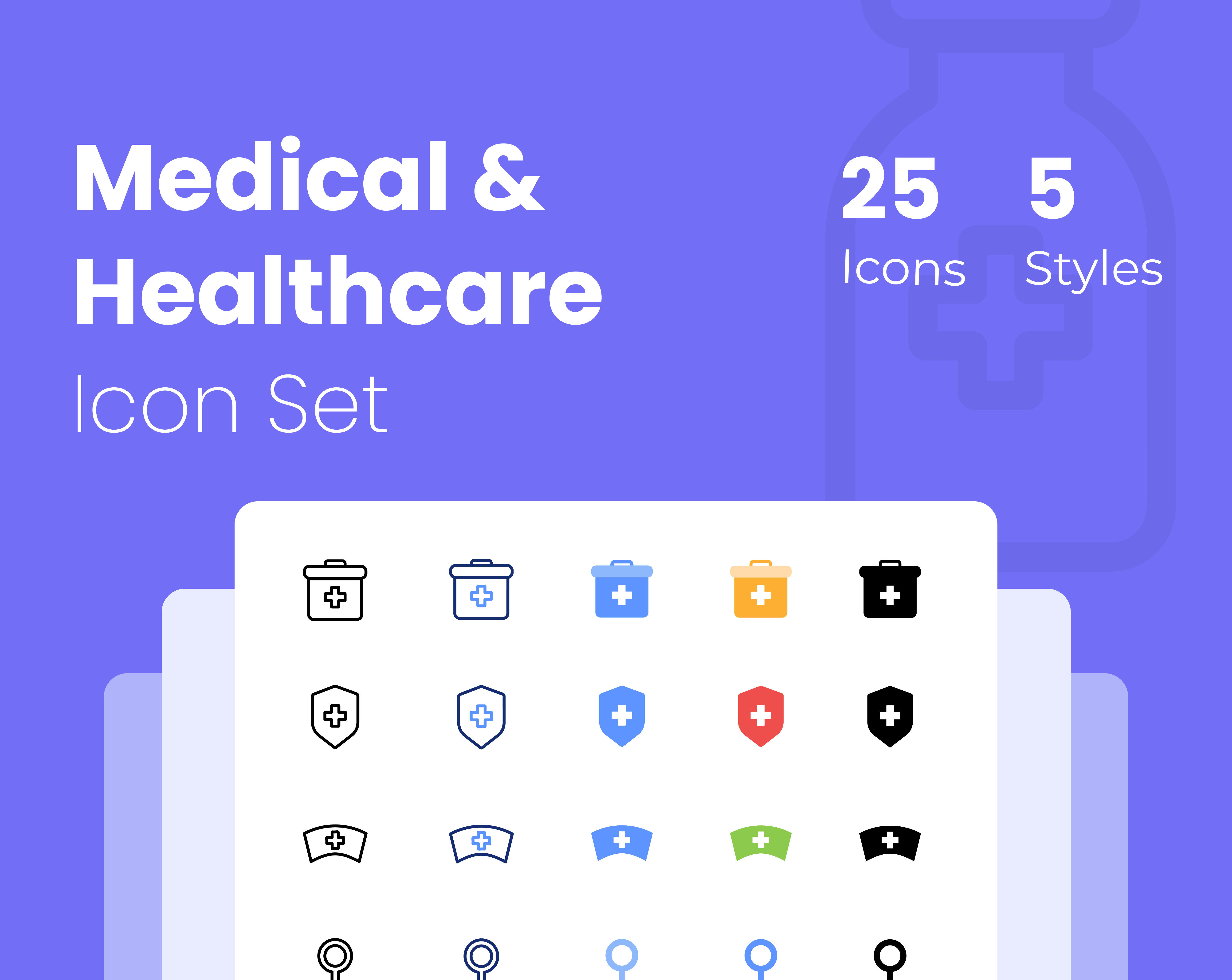 Medical & Healthcare Icon Set