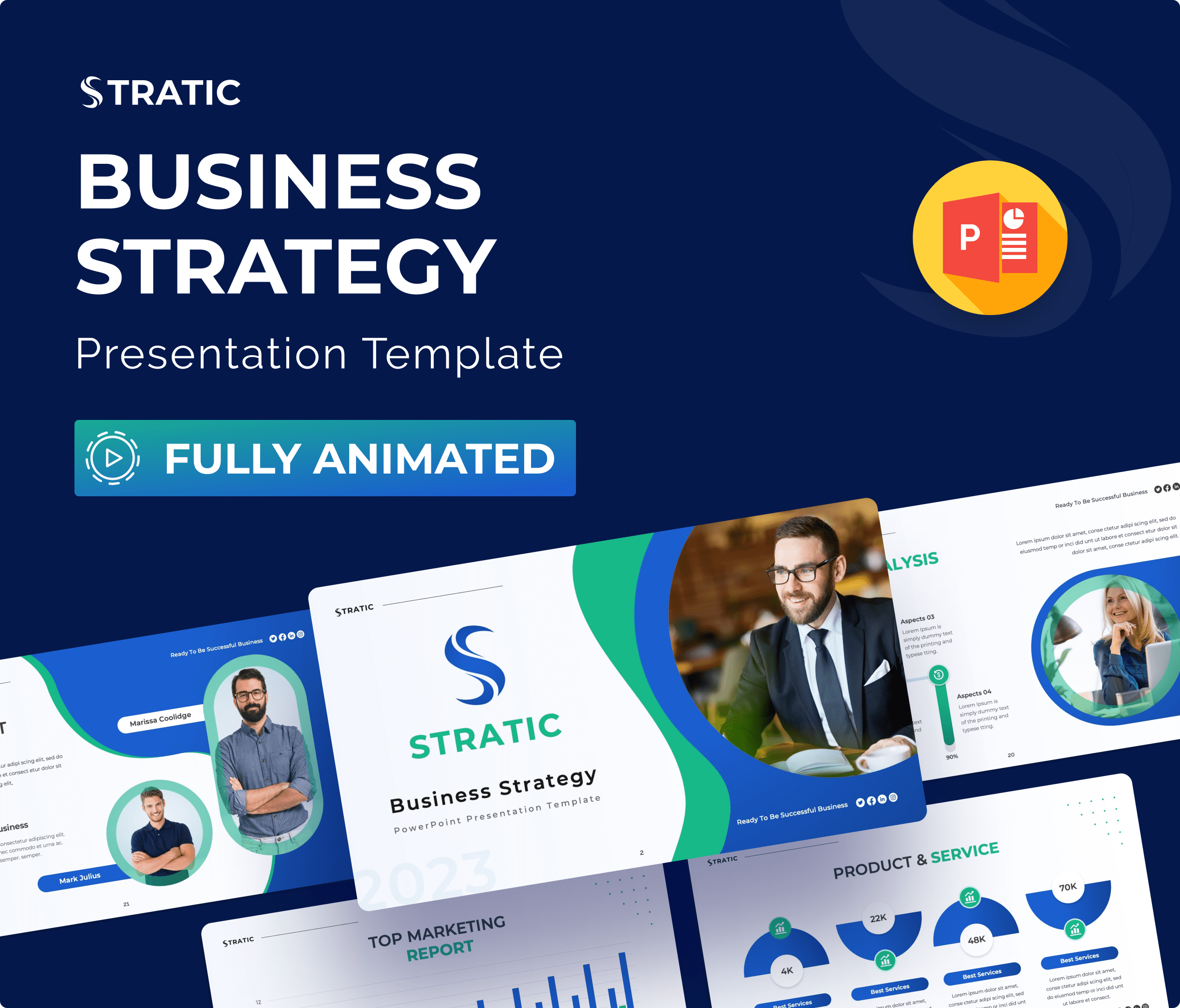 Stratic – Business Strategy PowerPoint Presentation Template