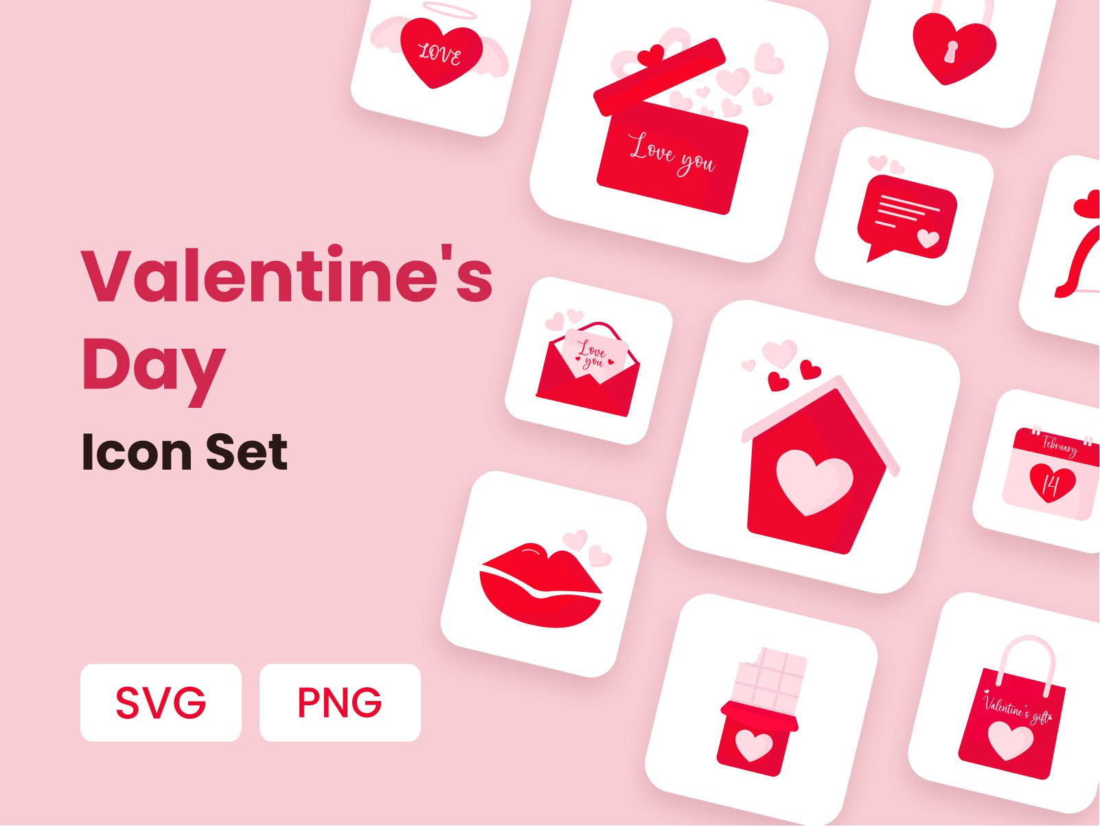 Valentine’s day Icons Set