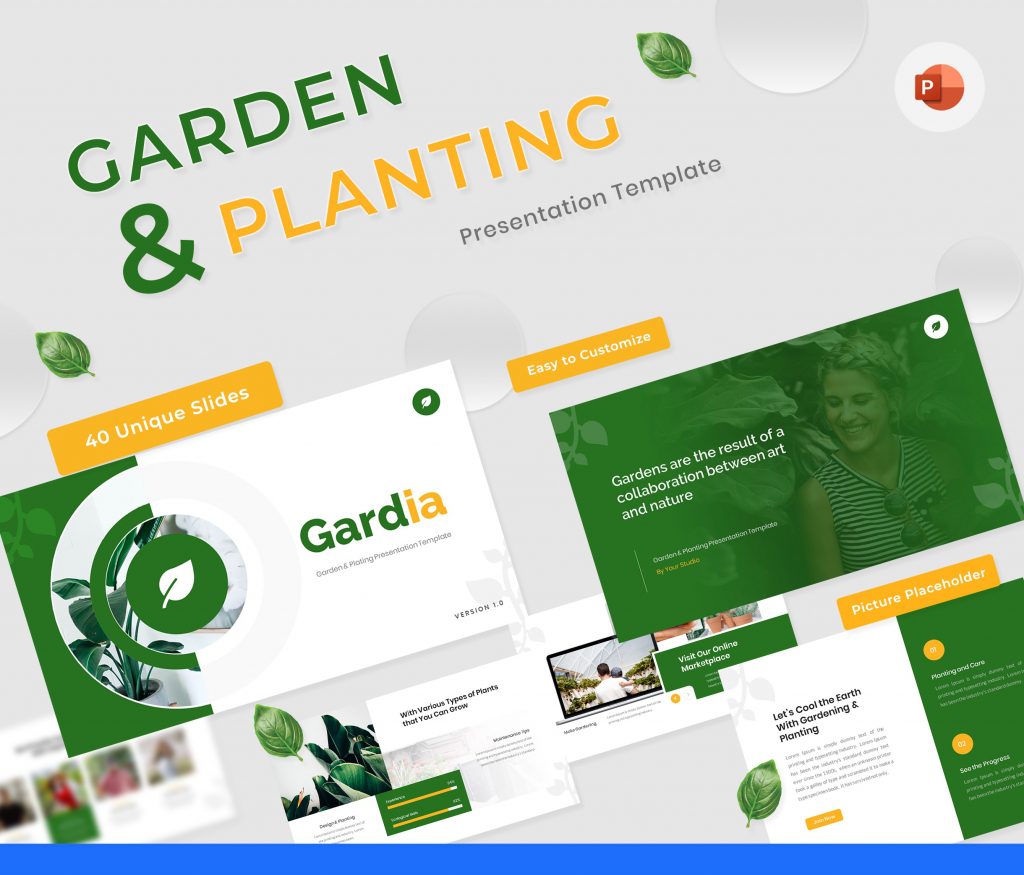 Premast | Gardia - Garden & Planting Presentation powerpoint Template