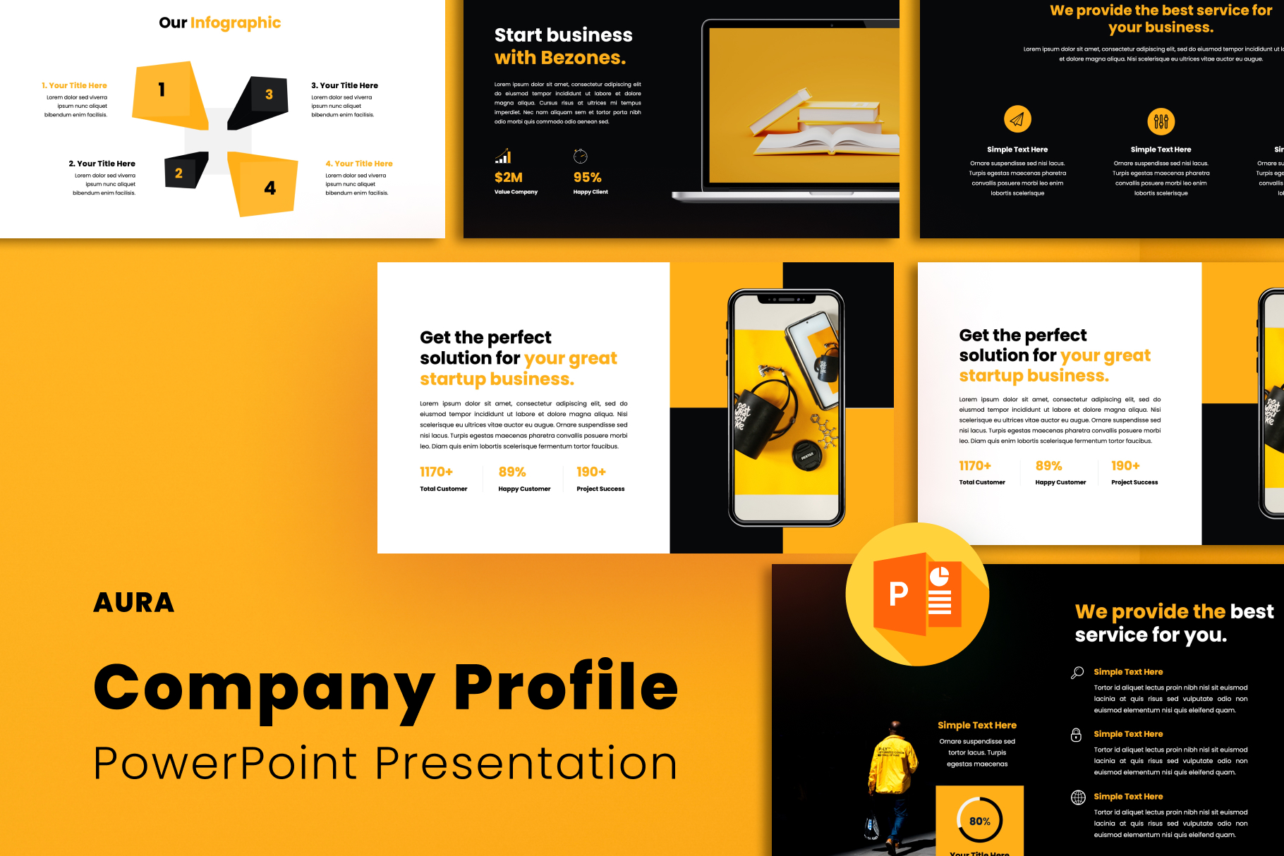 AURA-Company Business Presentation Template.