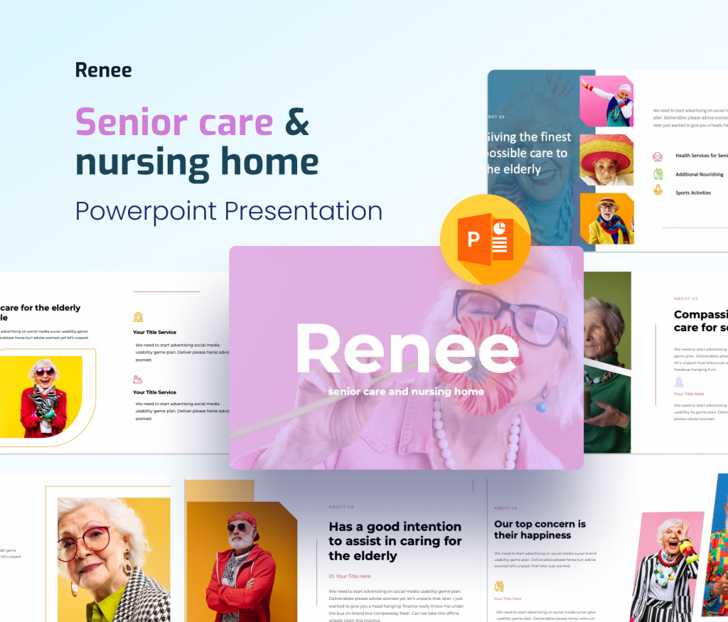 Premast | Renee Senior Care & Nursing Home PowerPoint Template