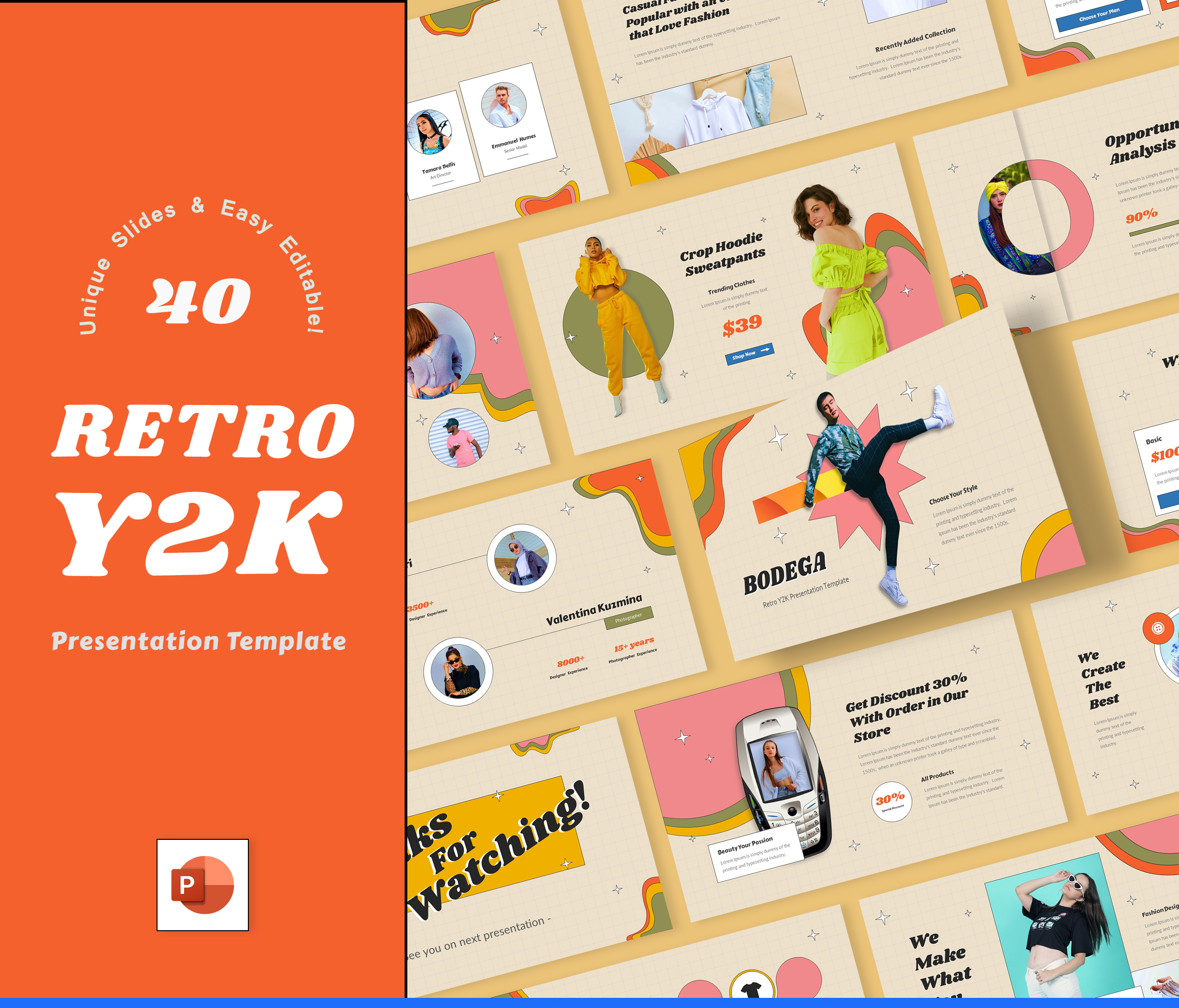 Bodega (Retro Y2K Presentation Template) – PowerPoint