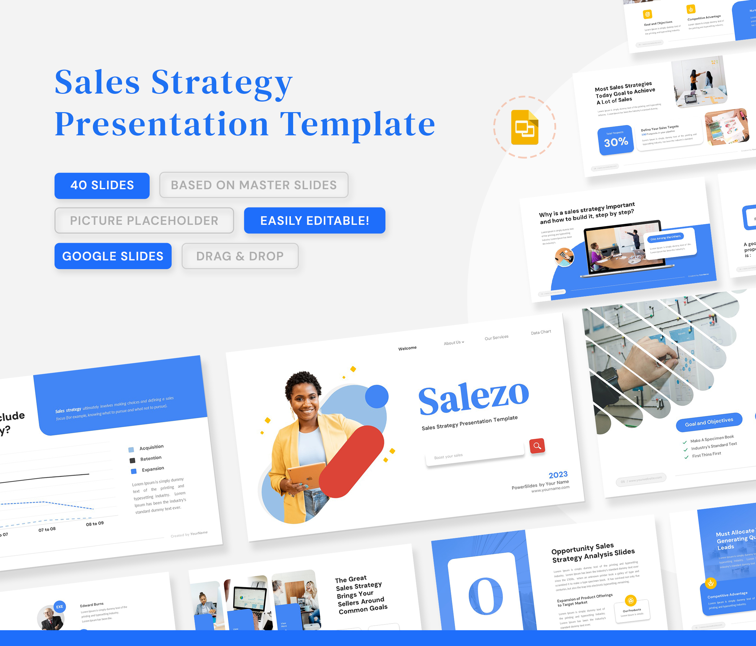 Salezo – Sales Strategy Google Slides Template